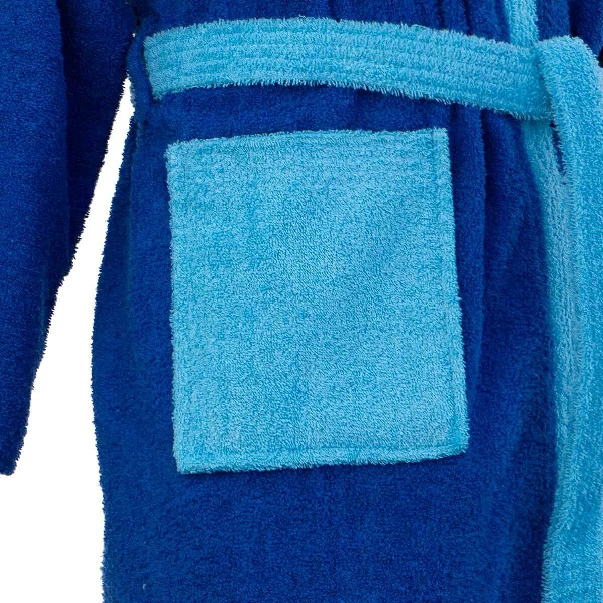Morbidissimi Accappatoio Junior Spugna Bicolor Con Cappuccio, Cinturino e 2 Tasche, Accappatoi Ragazzi, Bambino, Bambina in Spugna Morbida 400 gr/mq 100% Y781