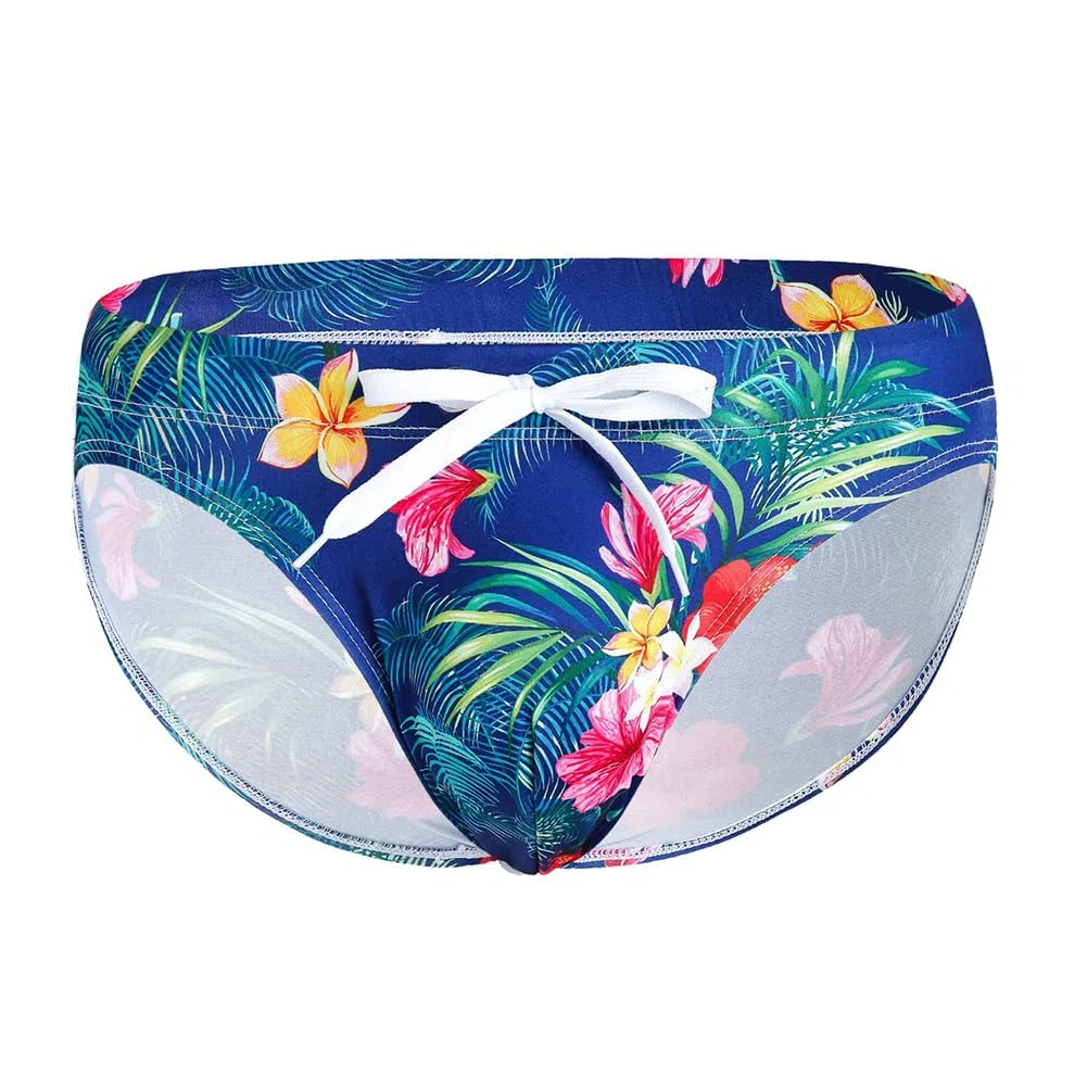 LikeJump Costume da bagno da uomo a vita bassa, a slip o a pantaloncini, per nuoto e surf