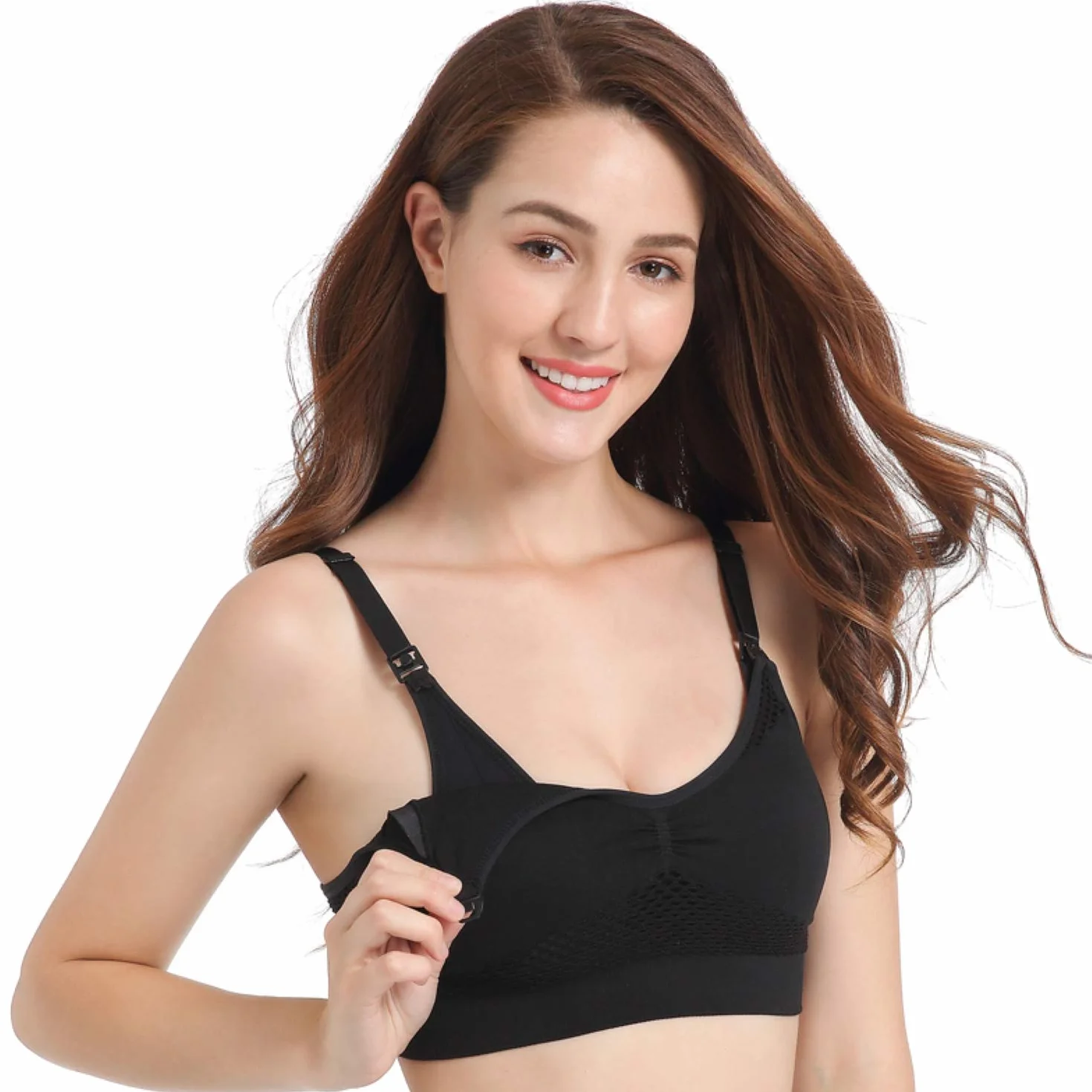 Reggiseno a Mani Libere Breastfeeding Morbido Cotone