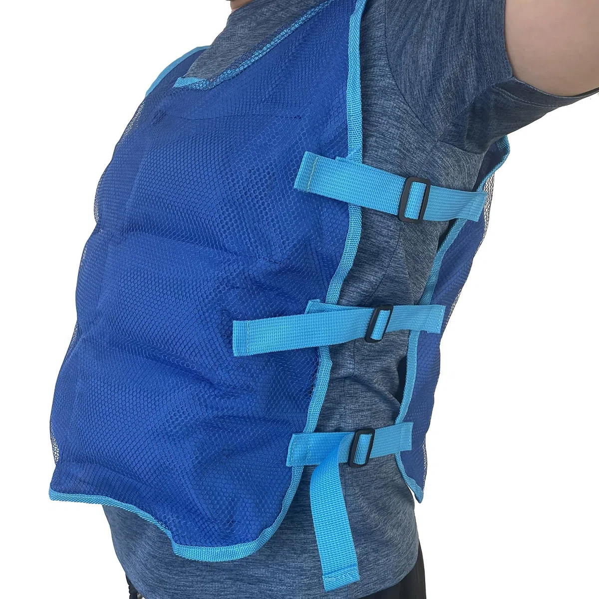 Gilet refrigerante per uomini e donne, regolabile, per il caldo, 12 impacchi di ghiaccio, giacca rinfrescante per lavoro all'aperto, moto, pesca, corsa, giardinaggio