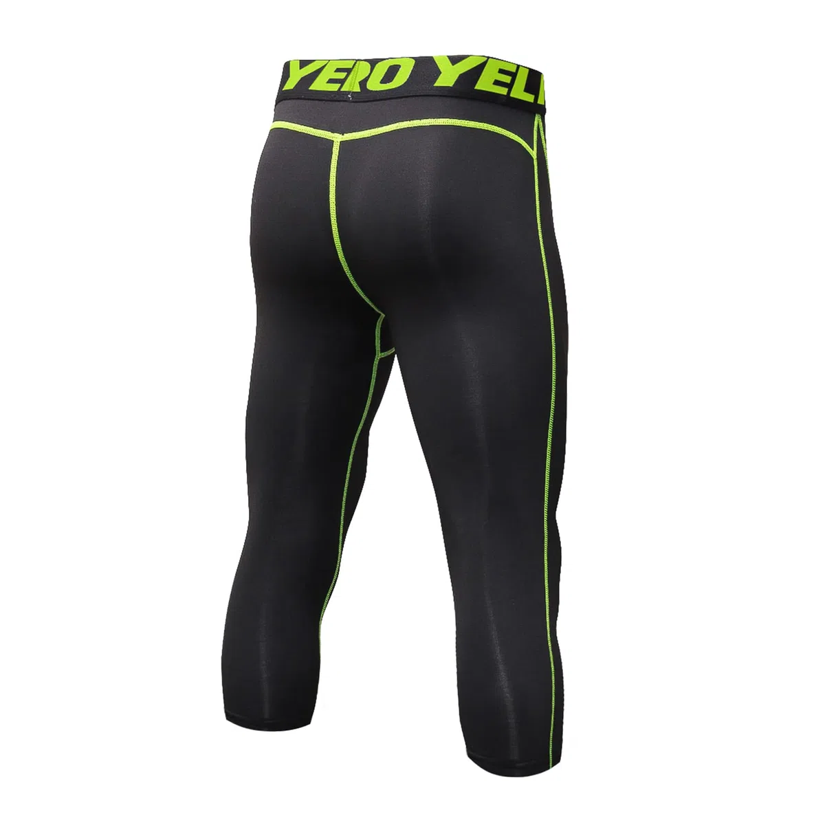 Leggings Sportivi Uomo 3/4 Pantaloni a Compressione, Asciugatura Rapida Calzamaglia Baselayer for Gym Jogging Running Palestra
