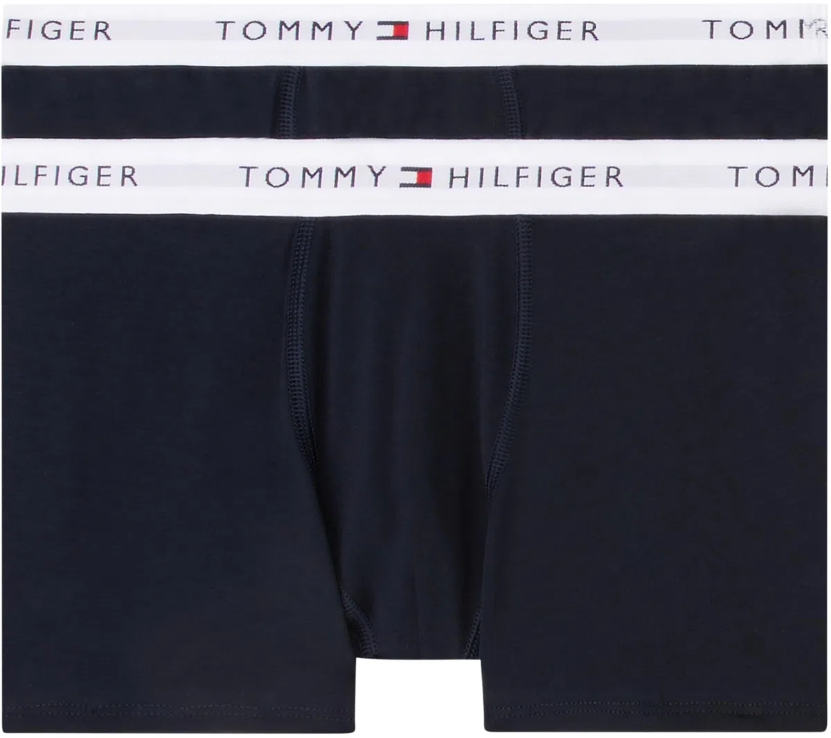 Tommy Hilfiger Bambino Pantaloncini Boxer Confezione da 2 con Fascia con Logo