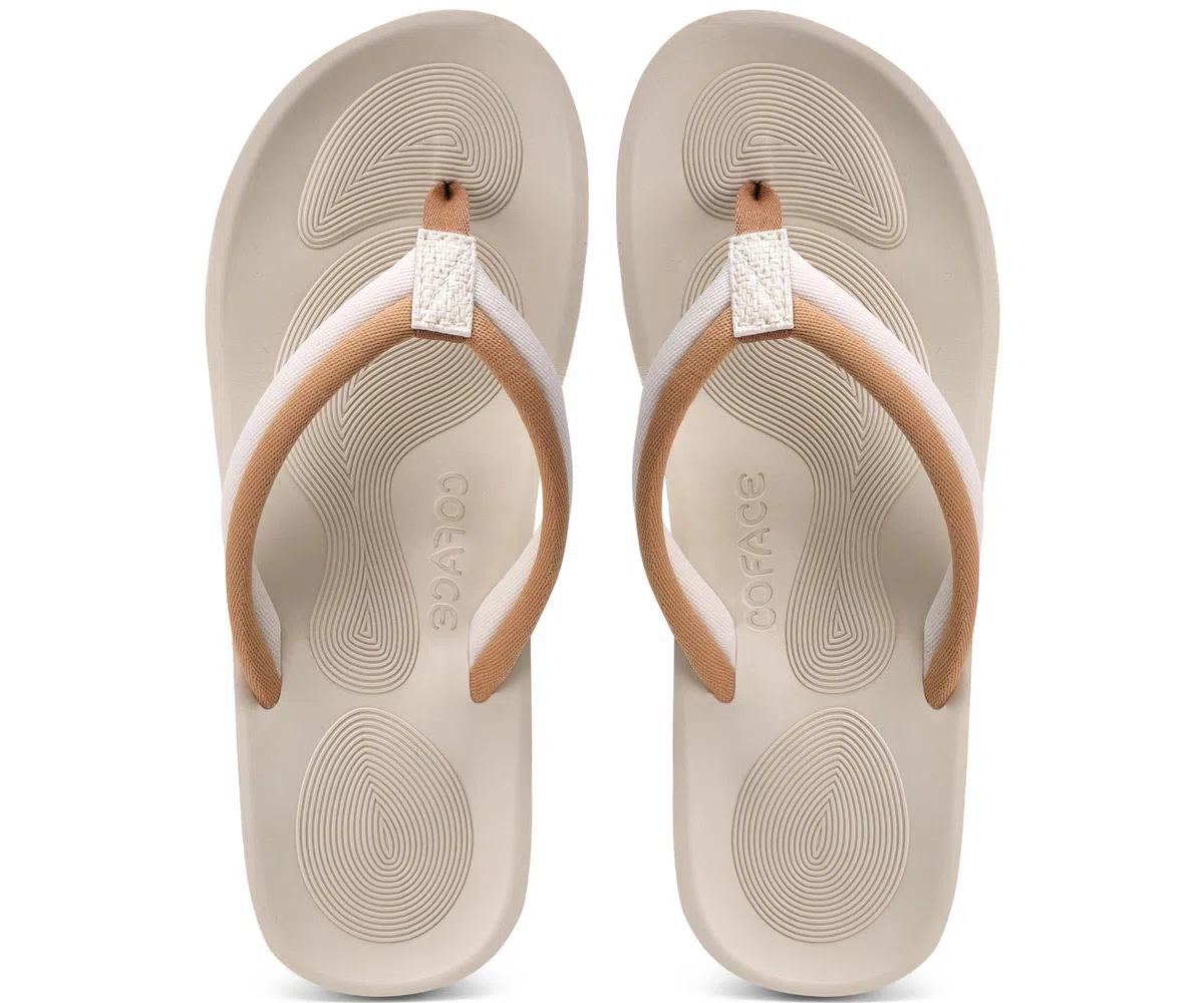 COFACE Infradito Donna Moda Estive Comode Ciabatte Supporto Arco Plantare Flip Flop Mare Aperte Sandali Infradito da Spiaggia Piscina