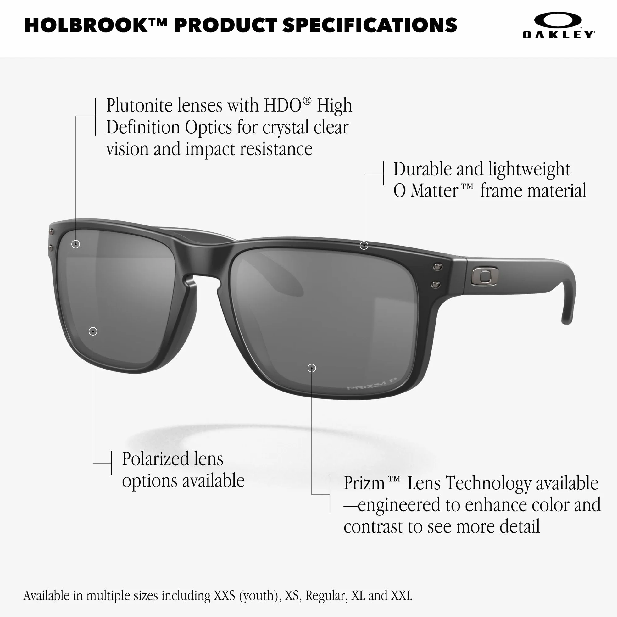 Oakley HOLBROOK S COLOR MATTE BLACK 02 - MATTE BLACK One Size