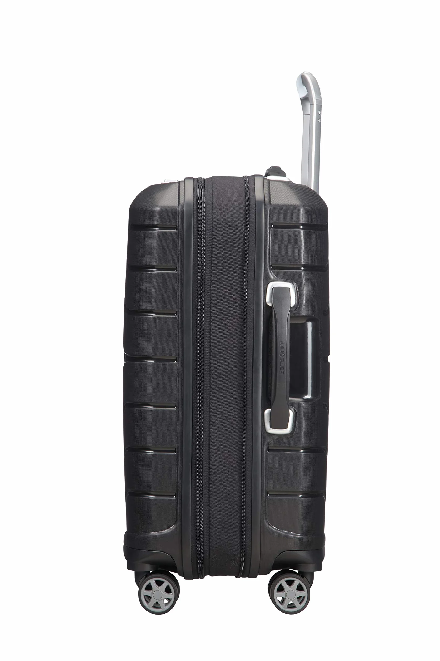 Samsonite Flux - Spinner S, Bagaglio a mano espandibile, 55 cm, 37/44 L, Nero (Black)