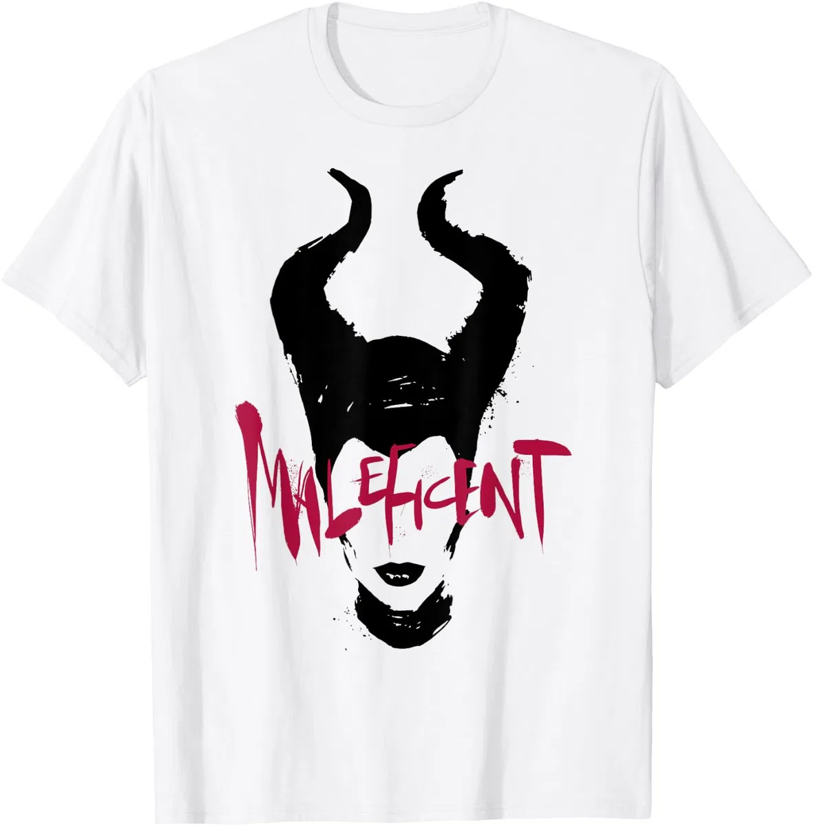 Disney Maleficent Mistress Of Evil Paint Stroke Text Maglietta