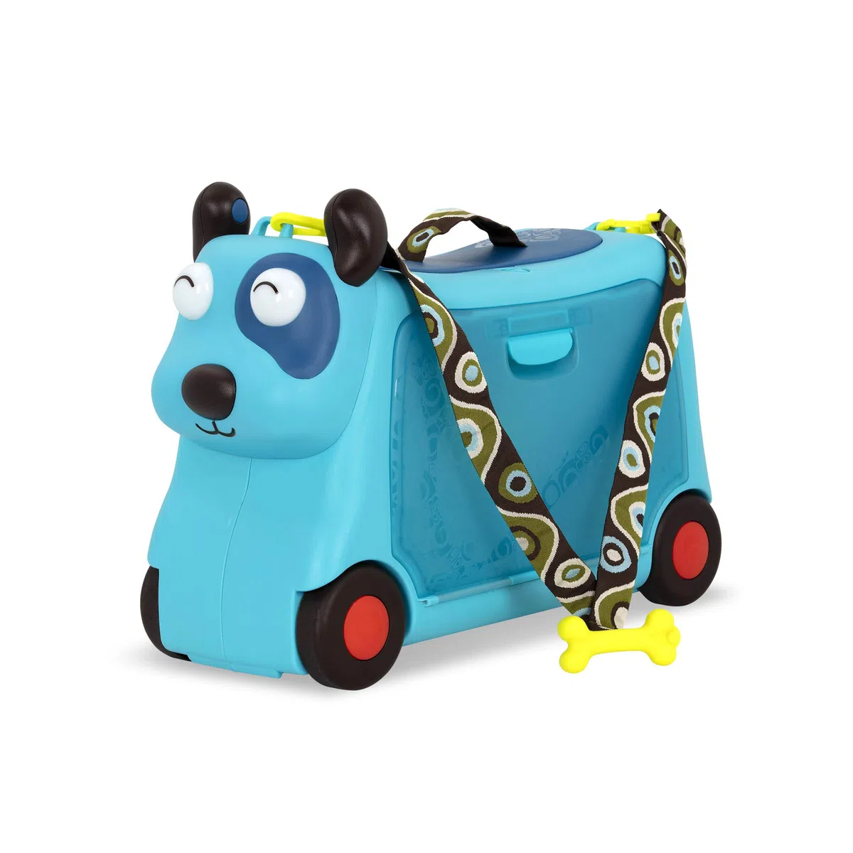 B. toys - Sul Gogo - Woofer - Giocattolo cavalcabile - Valigia cavalcabile - Valigie per bambini - Spazio di archiviazione per il viaggio - 2 anni +