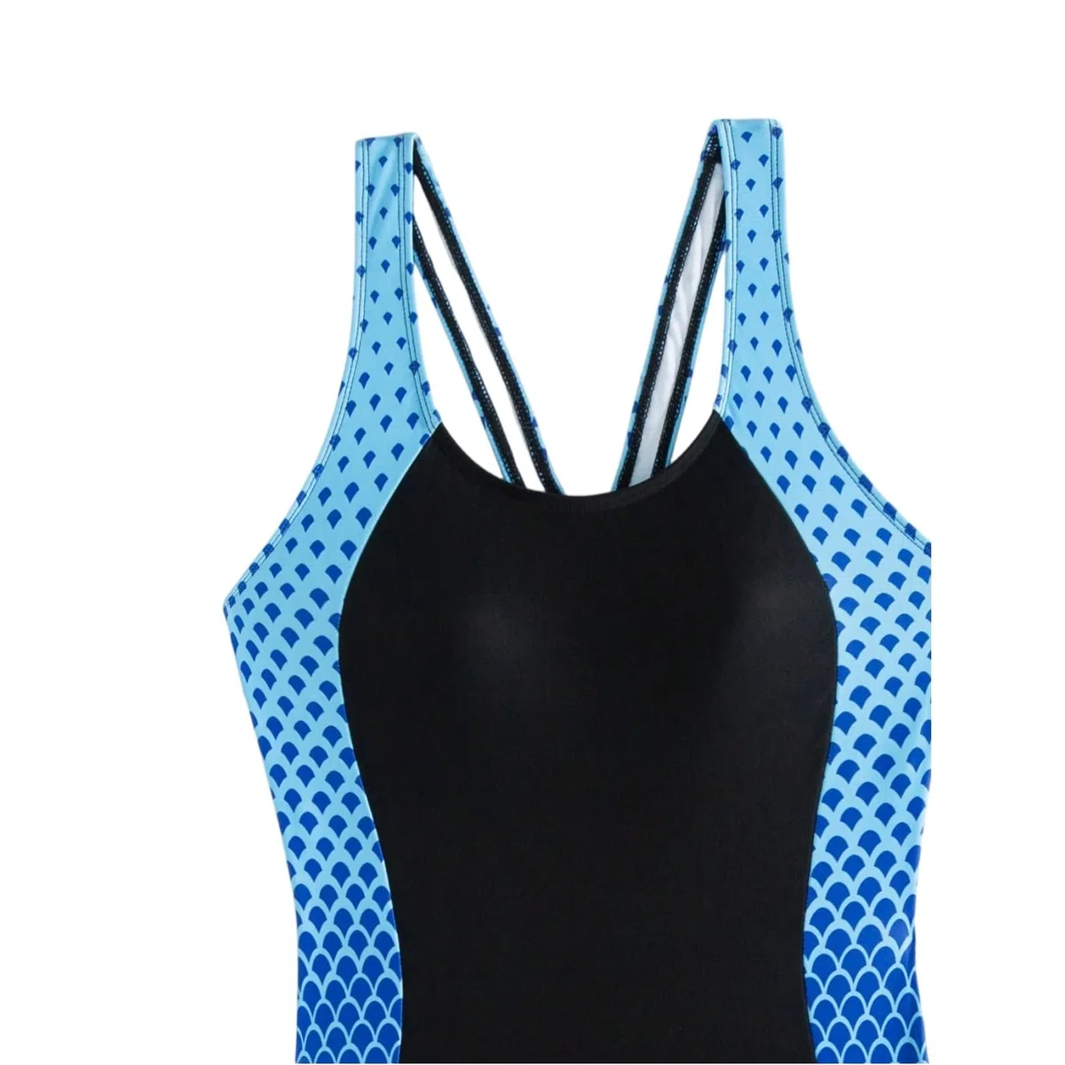 Costume Intero Donna a Due Colori Schiena Nuda Moda Costume da Bagno Costume da Nuoto Donna Intero Modellante Contenitivo Mare