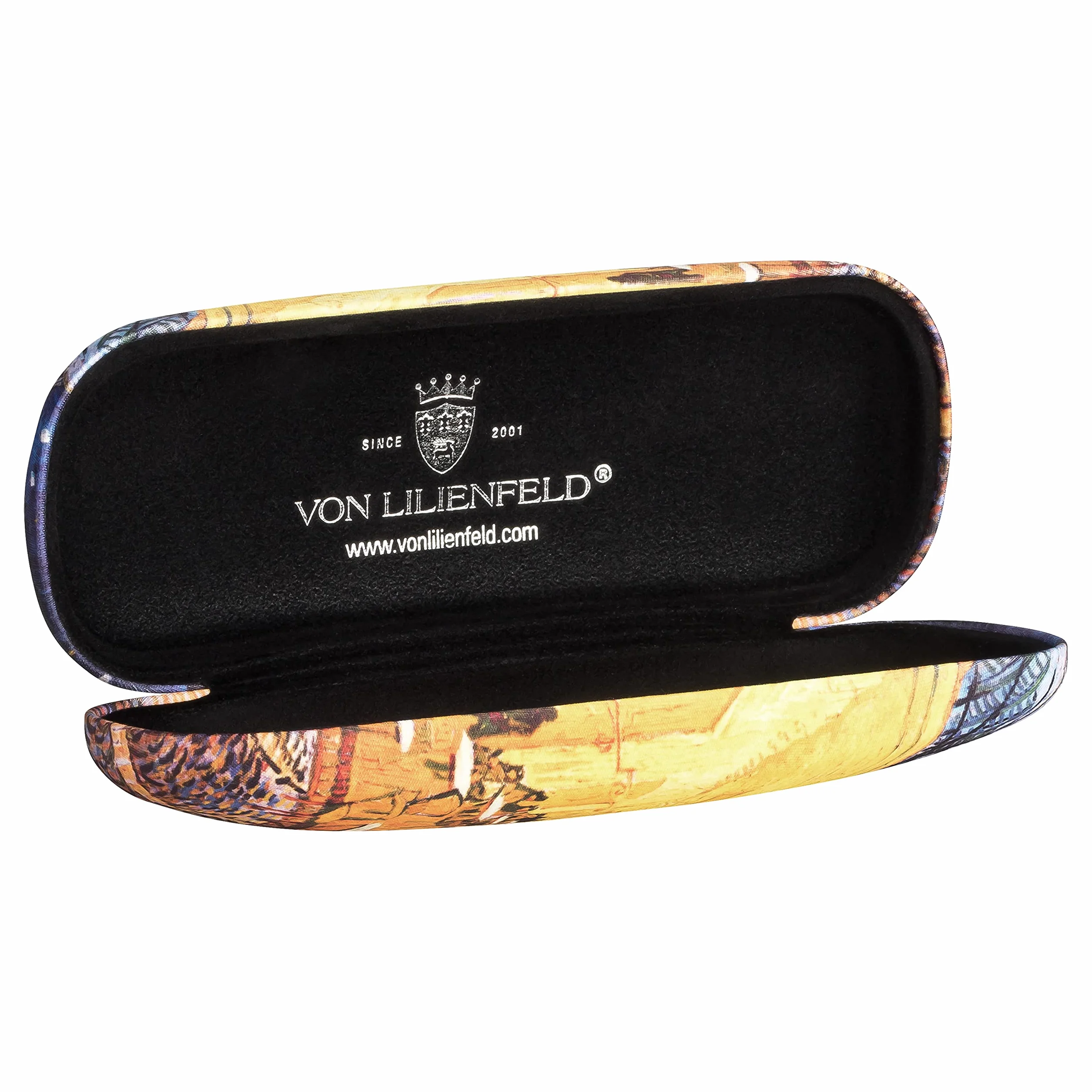 VON LILIENFELD Portaocchiali Astuccio Occhiali Regalo Arte Vincent van Gogh: Caffè notturno