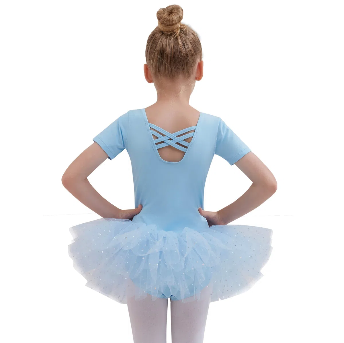 Ragazze Balletto Leotard Ragazza Vestito da Balletto Body Danza Tutu Scintillante Vestito Ginnastica Gonna Danza Tutu Adatto per età: 2-11 Anni