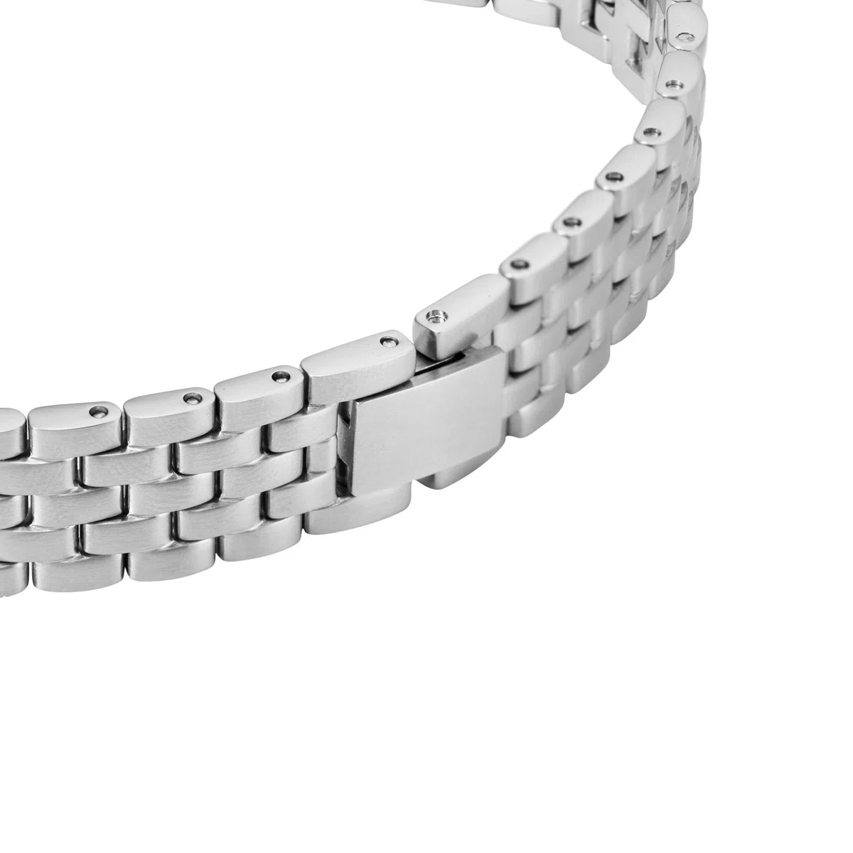 Emporio Armani Bracciale da uomo in acciaio inossidabile o in pelle con chiusura a maglie