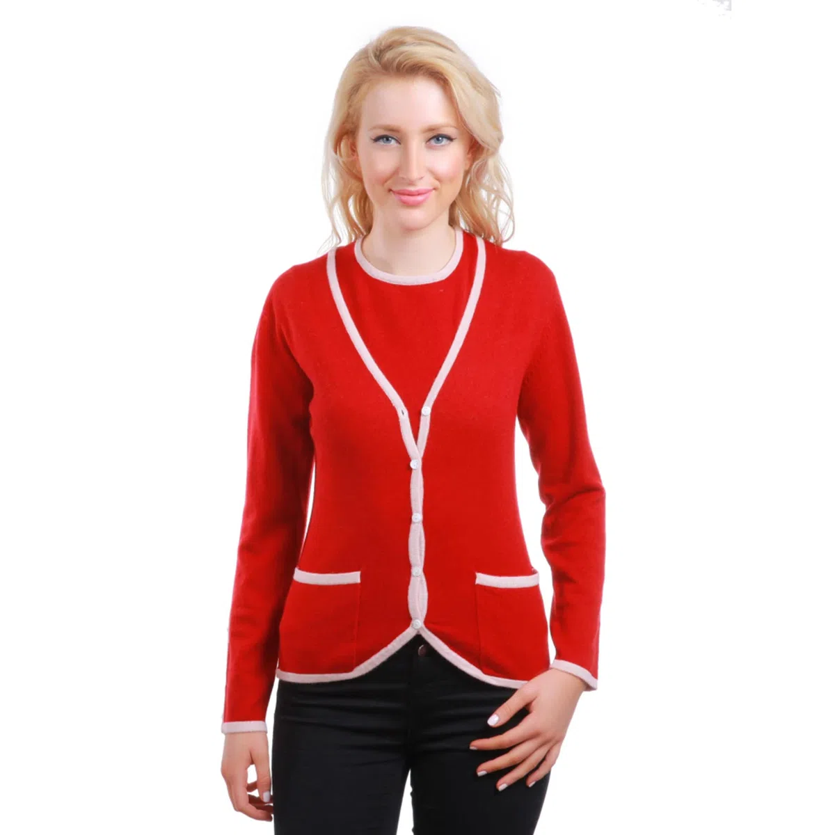 Twin-Set Bicolore 85% Cashmere e 15% Seta