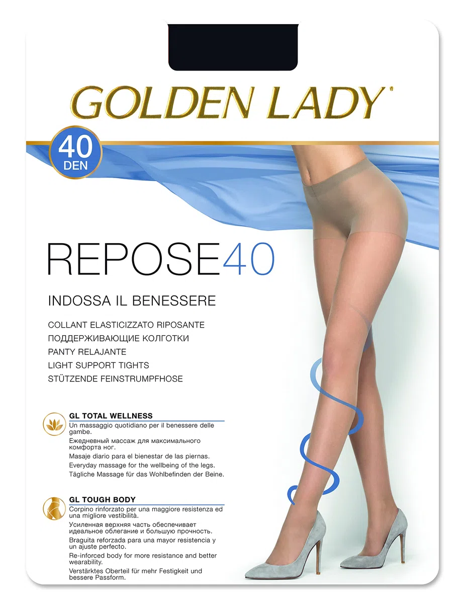Golden Lady Collant Repose 40 5 Paia Collant Donna (Pacco da 5)