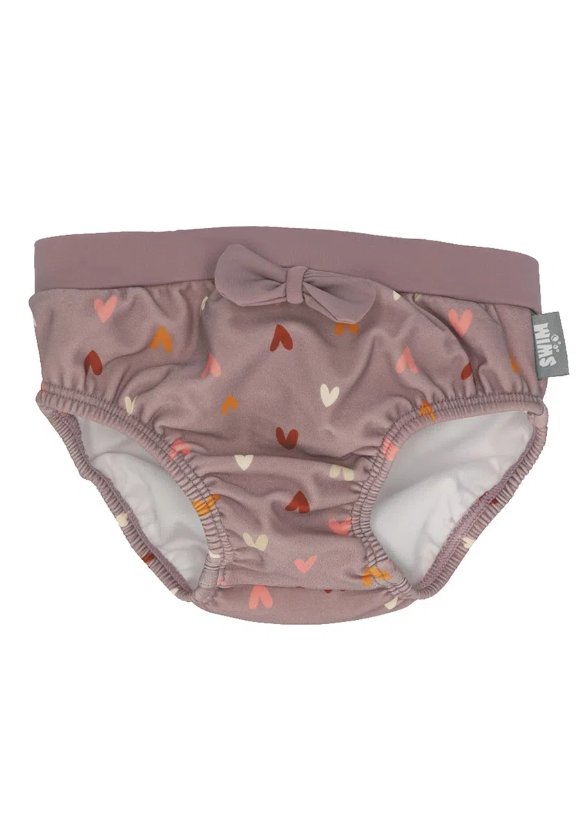 Sterntaler Costume da Bagno con Stampa a Forma di Cuore e Fiocco, Protezione UV 50 + Pantaloni da Nuoto con Inserto per Pannolini Fino alla Taglia 86/92, Costume da Bagno da Ragazza con Pratico