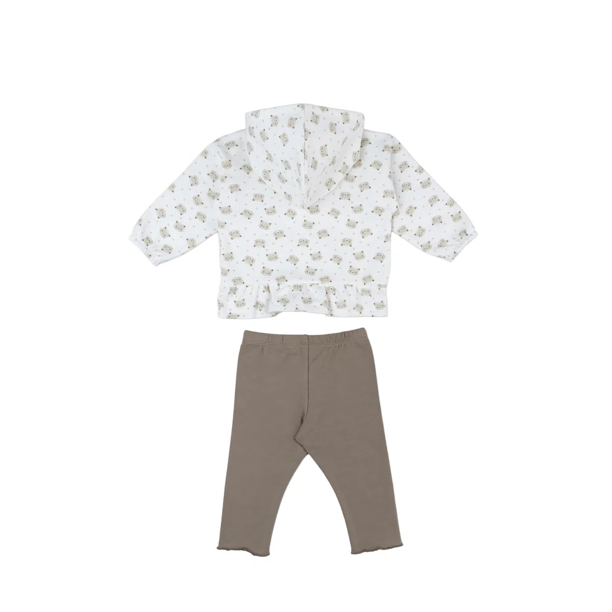 Prénatal, Completo Tuta Neonata Felpata, Leggings Lunghi e Felpa in Morbido Cotone, Abbigliamento Bambina