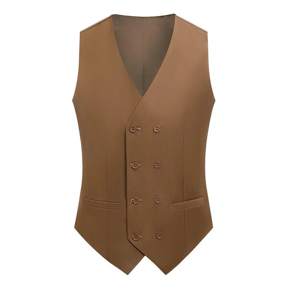DAIHAN Abito da Uomo 3 Pezzi Completo Eleganti Completo Formale e Slim Fit Blazer Gilet Pantaloni per Matrimonio Cerimonia Lavoro Business Autunno Primavera