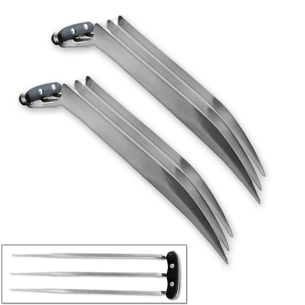 Vulcan Gear Artiglio Wolverine Fantasy, 28 cm, Set da 2, Acciaio INOX