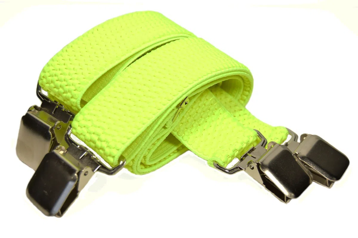 Bretelle regolabili, Abbigliamento da Lavoro, Extra Forte 4 Clip X-Forma, 4cm larghezza