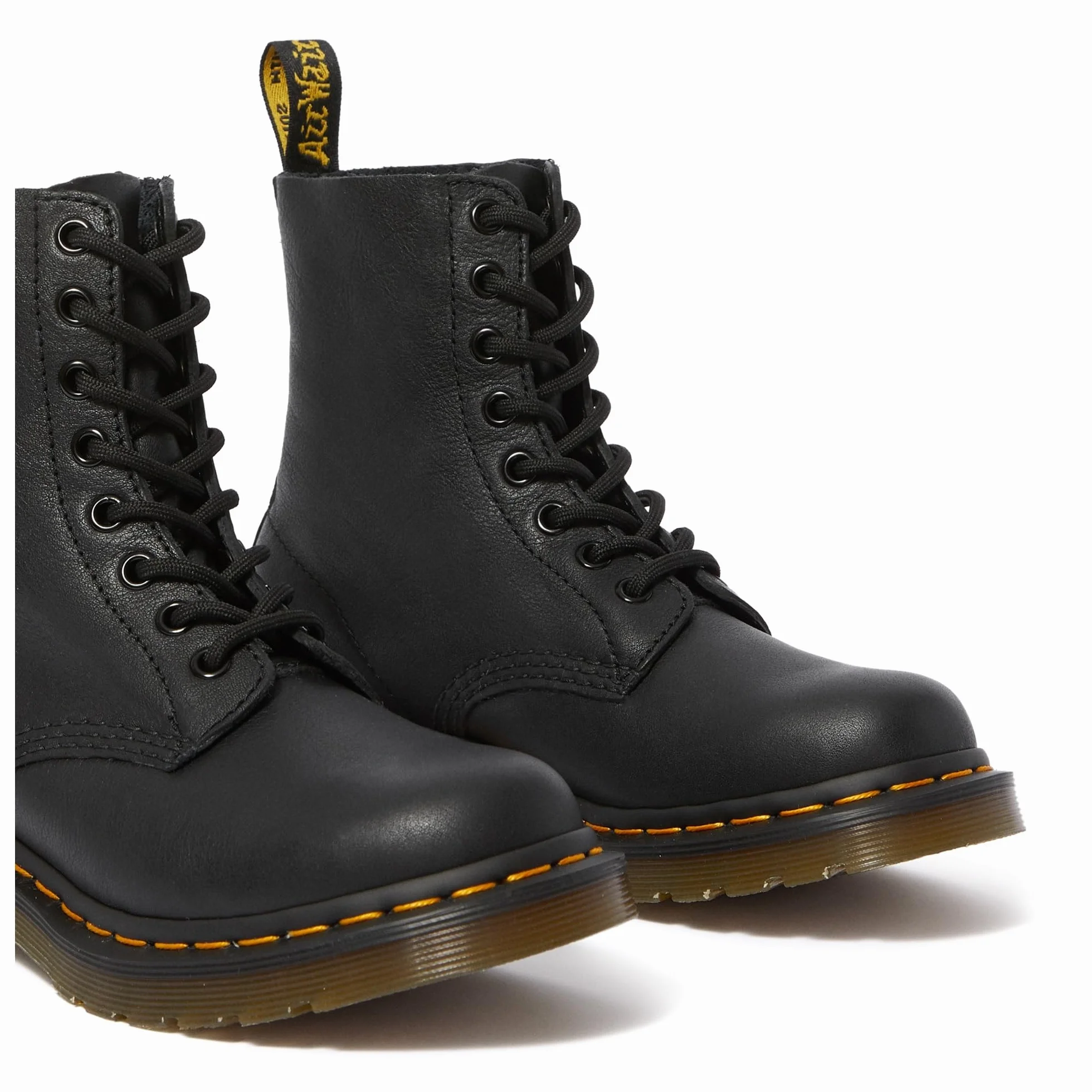 Dr. Martens Pascal Buttero, Bovver Boots Donna, Nero Black Virginia, 38 EU