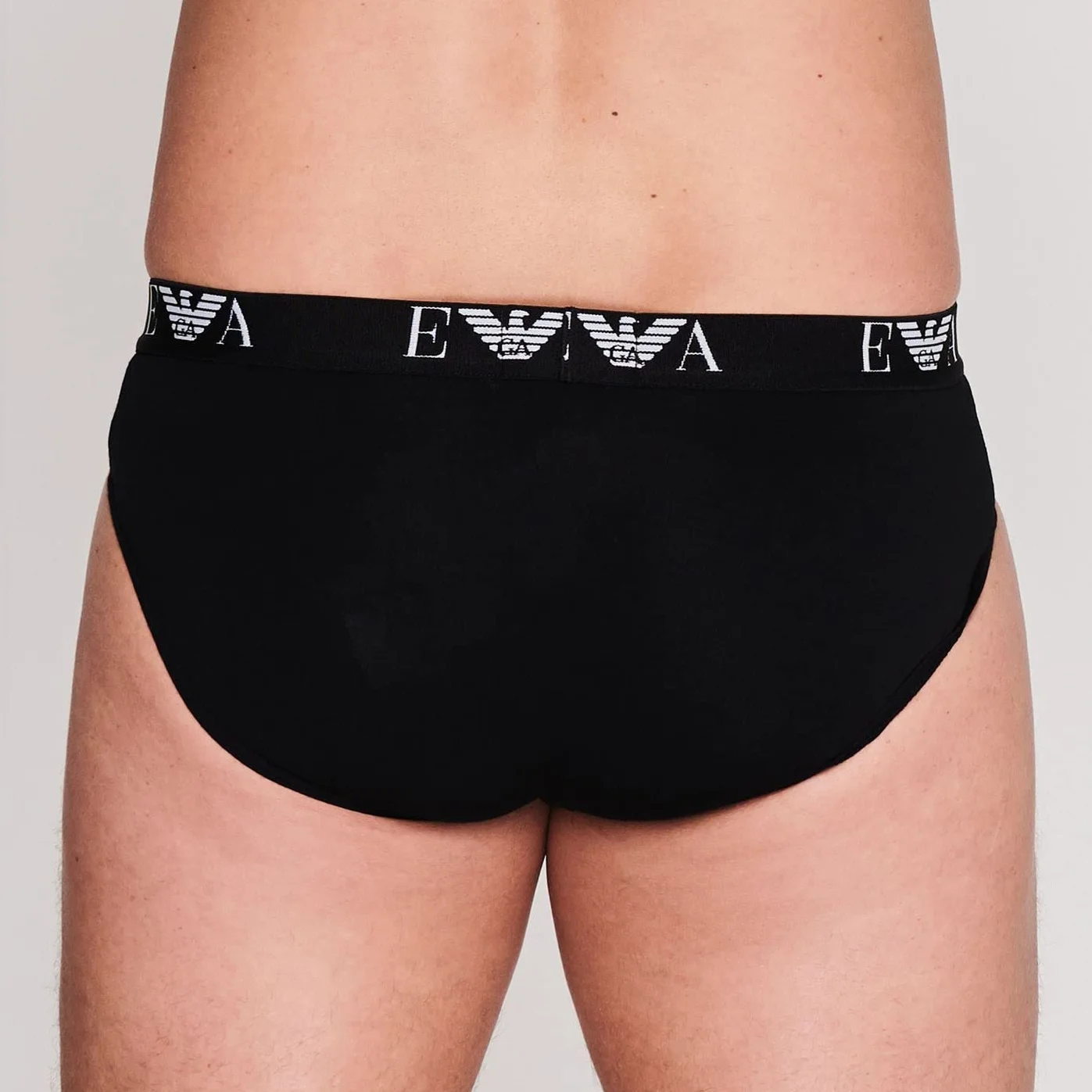 Emporio Armani 3-Pack Brief Essential Monogram Boxer Uomo (Pacco da 3)
