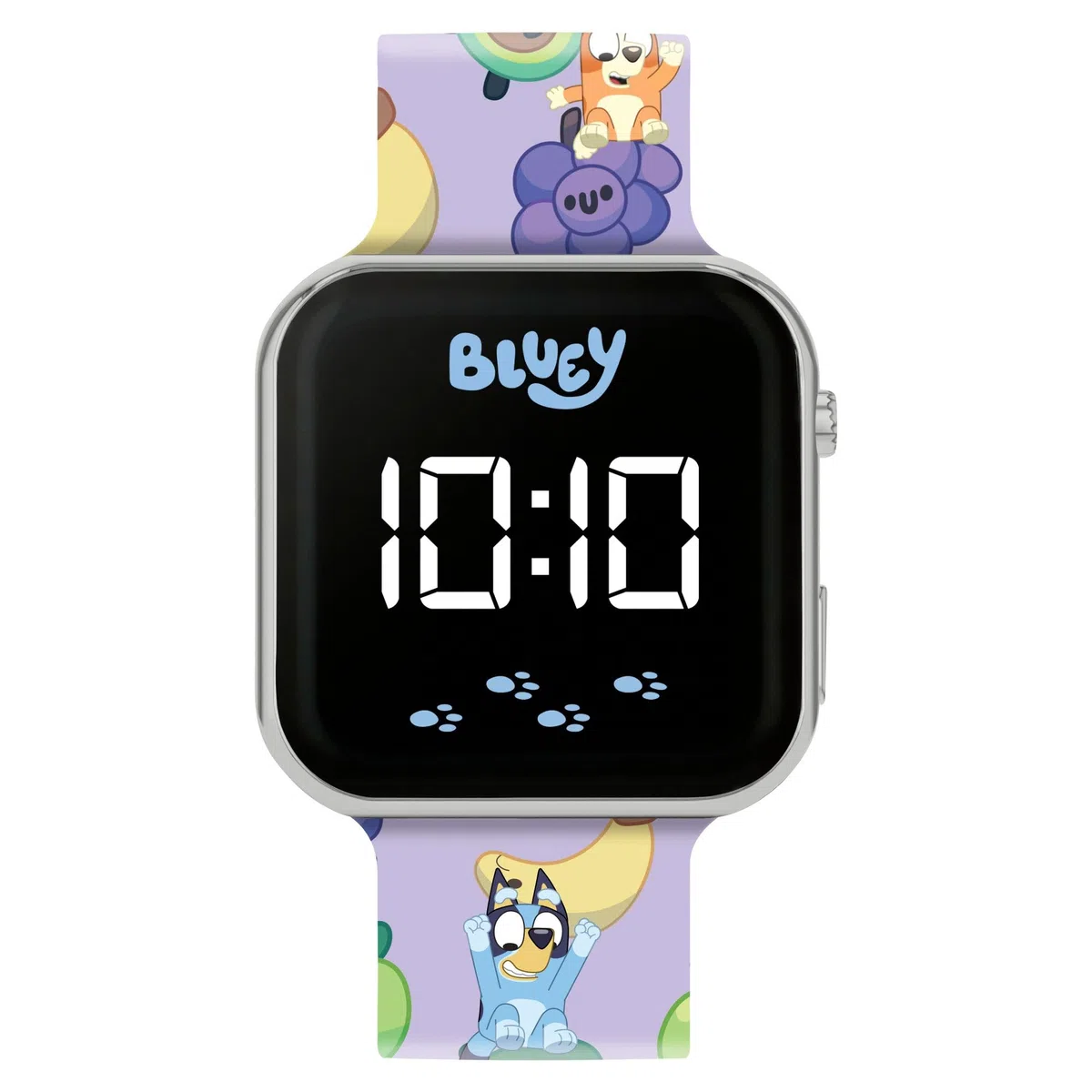 Accutime Bluey Kids Fruits - Orologio con display a LED con cinturino in silicone per bambini