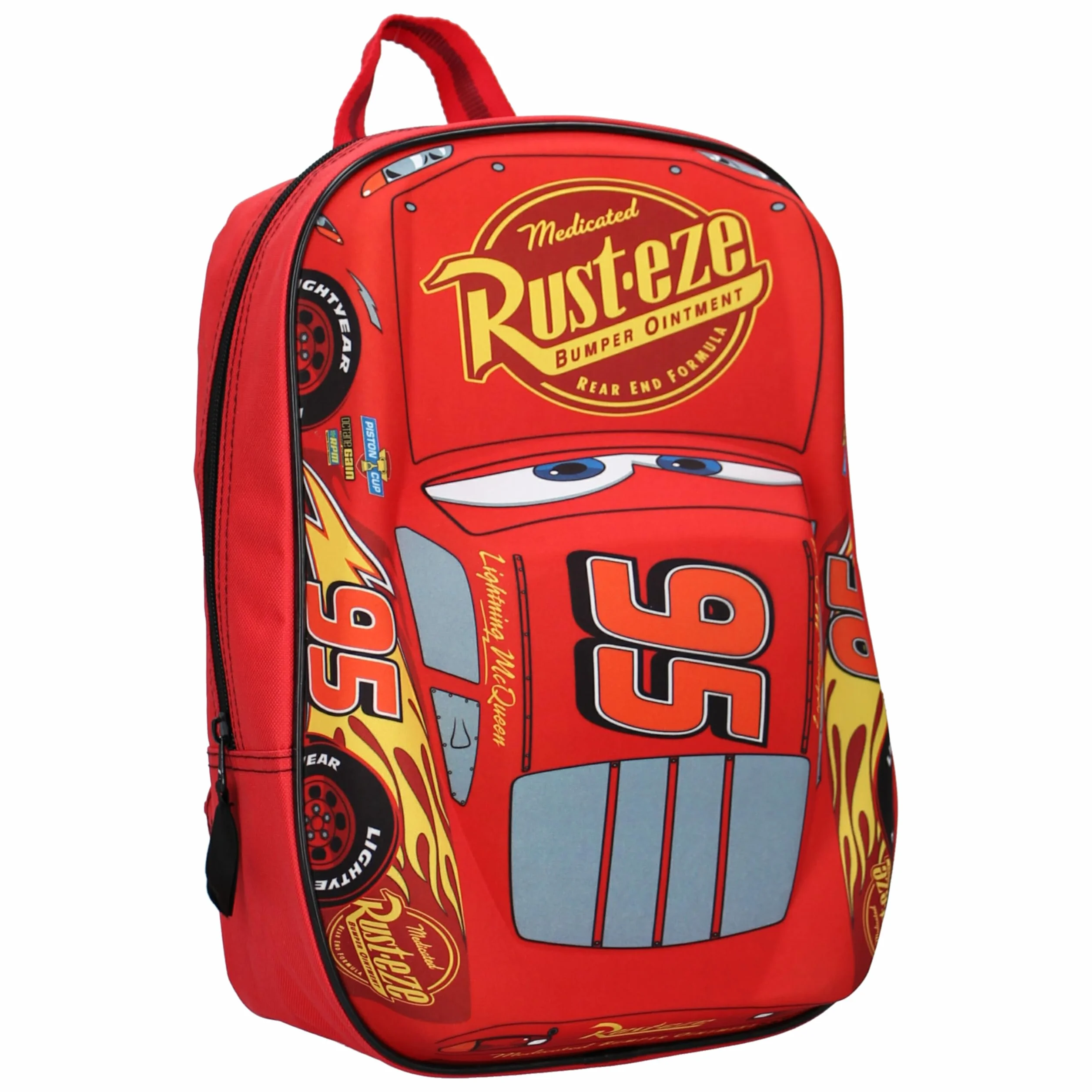 Disney 760-8462 "Piston Cup Champion Cars Saetta McQueen 3D Effect Zaino, 31 cm