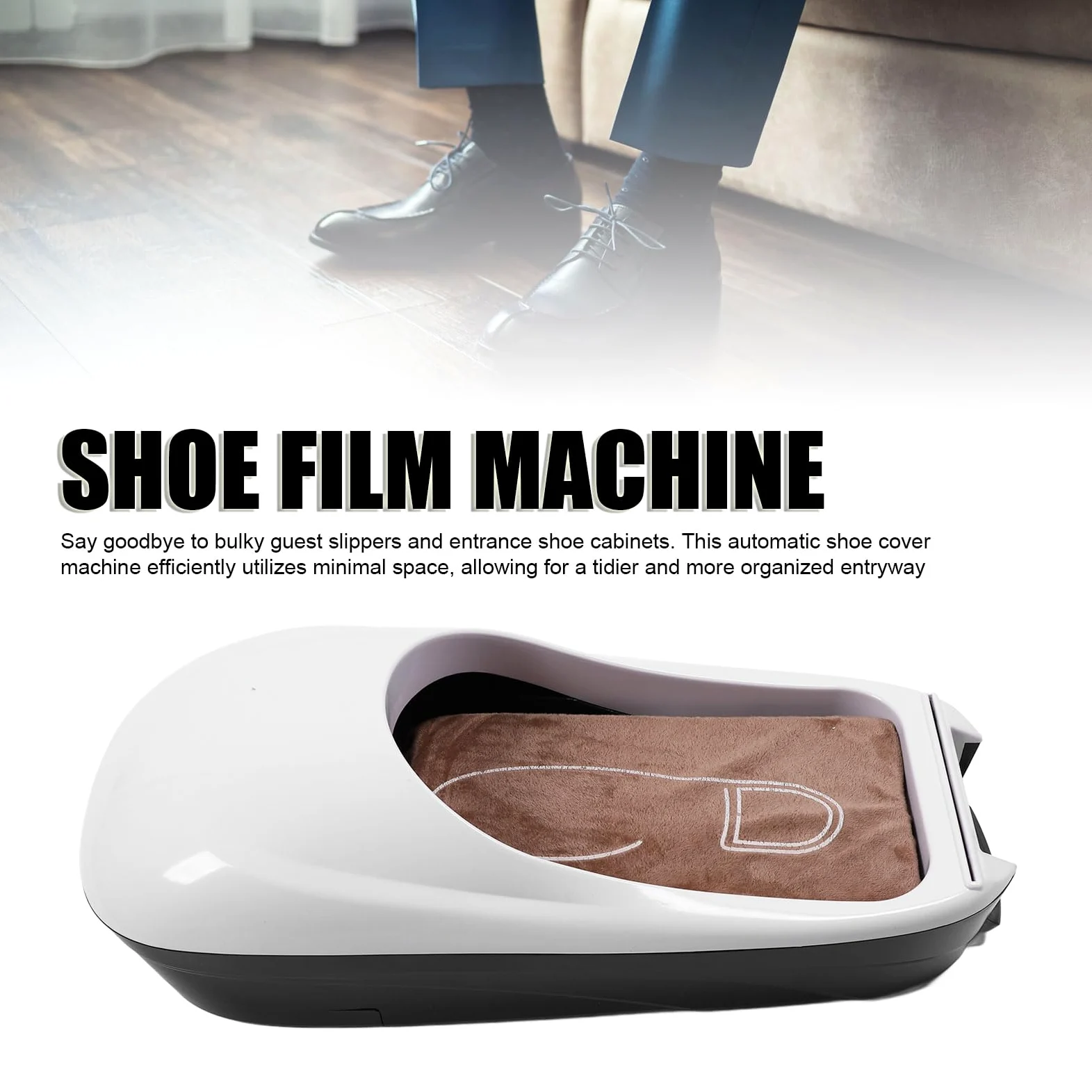 Copriscarpe Automatico Dispenser Automatico di Pellicola per Scarpe Ospite Protezione per Pavimento per Macchina Protezione per Pavimento per la Casa