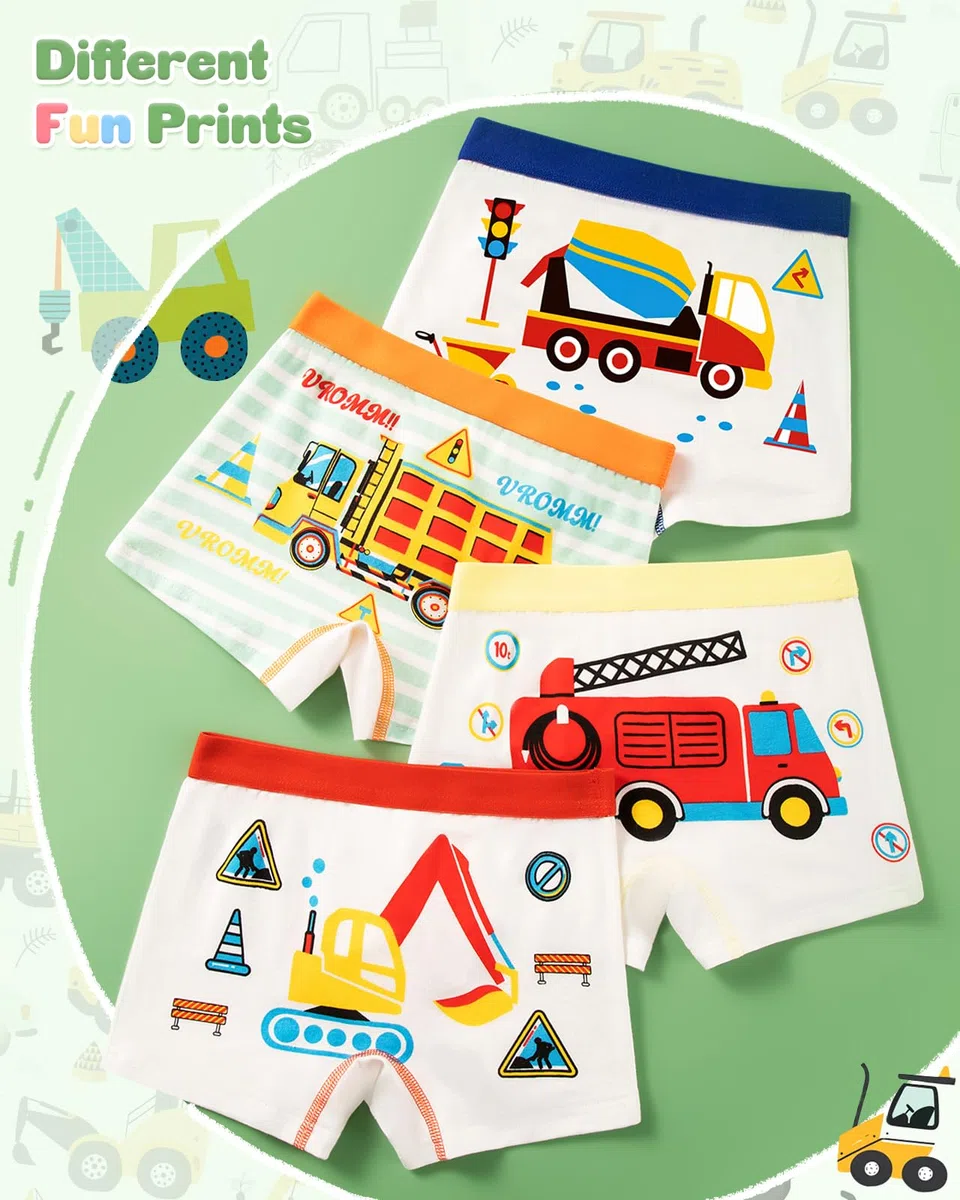 Adorel Mutandine Boxer Intimo Cotone Bambino Confezione da 8