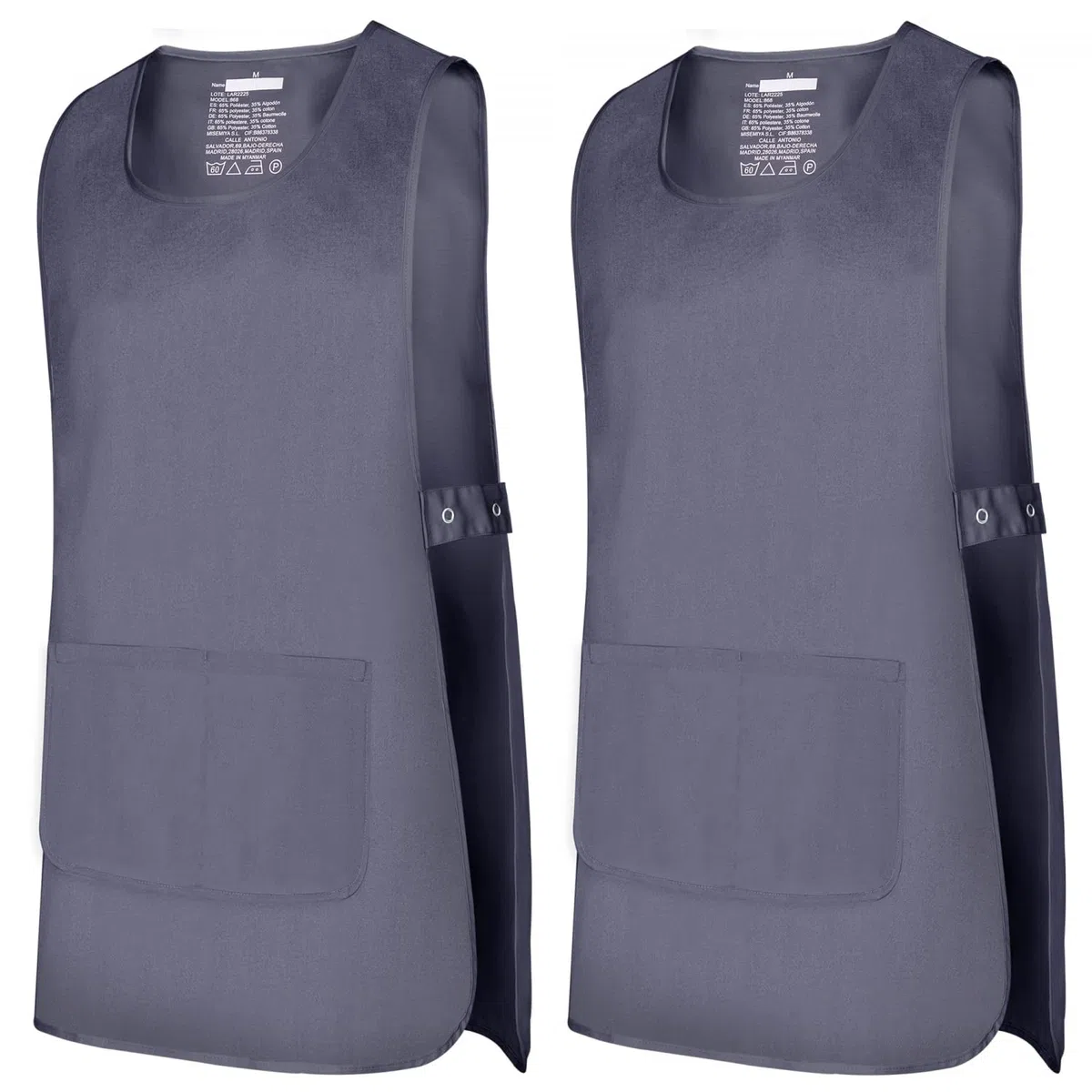 MISEMIYA Confezione Da 2 Pezzi – Grembiule Per Pulizia 868 Confezione da 2 pezzi – Grembiule per pulizia 868 Unisex - Adulto (Pacco da 2)