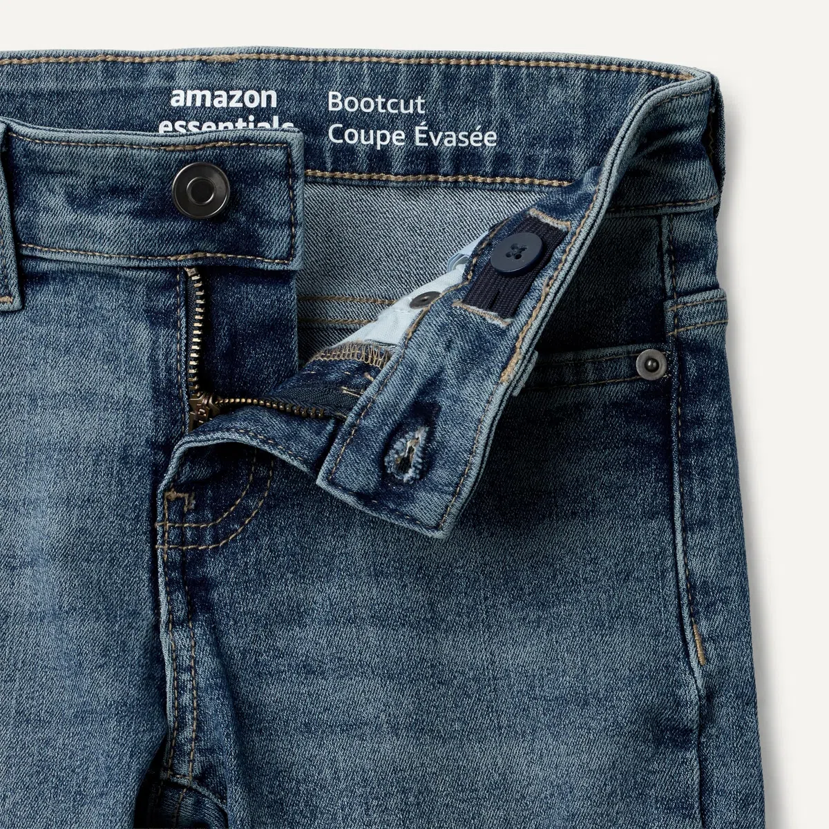 Amazon Essentials Bambina Jeans con Fondo a Zampa Elasticizzati Aderenti