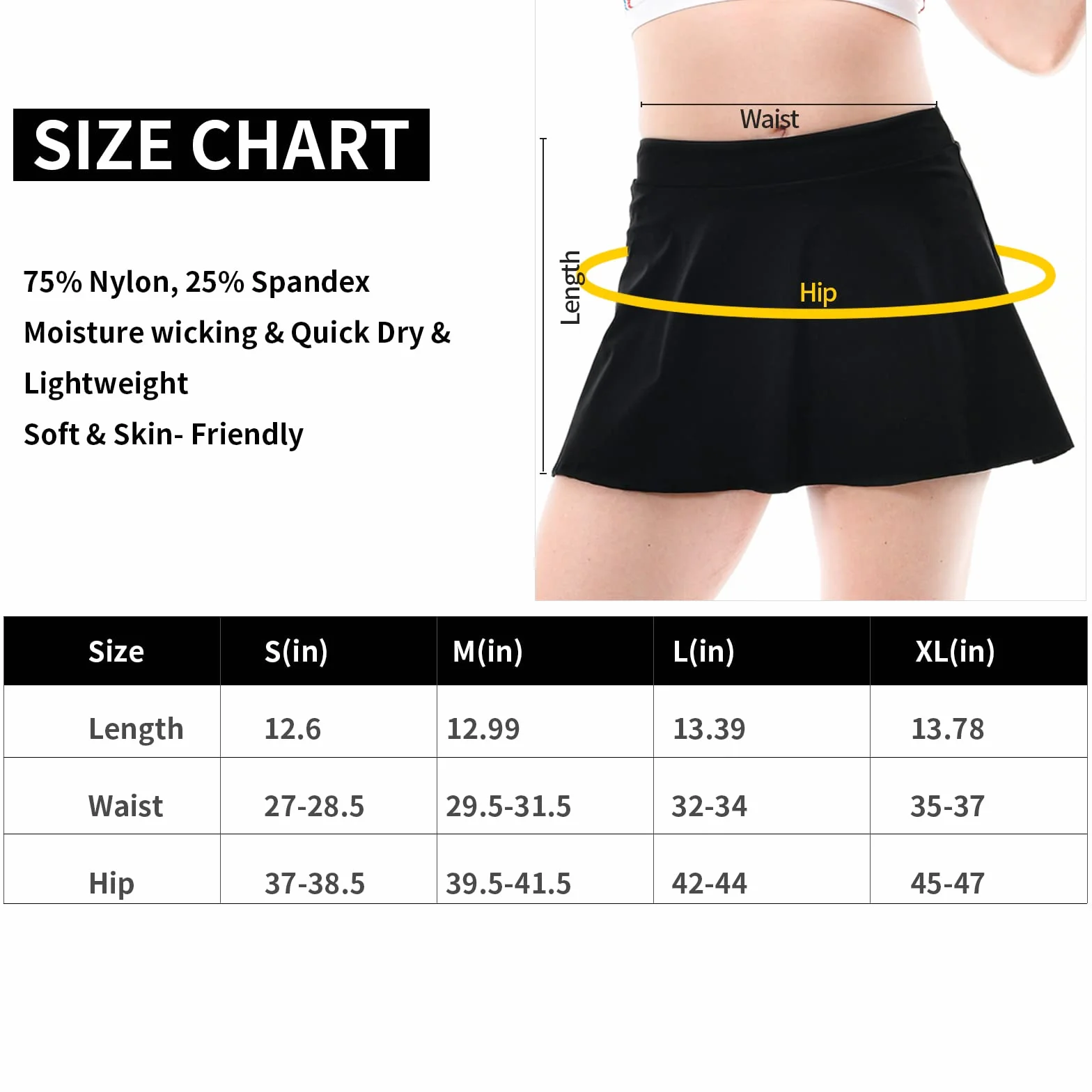 Donna Gonna Tennis con Pantaloncino e Tasca, 2 in 1 Plissettata Elastica Sportiva Mini Skirt Allenamento Corsa Yoga Golf Gonna Corta