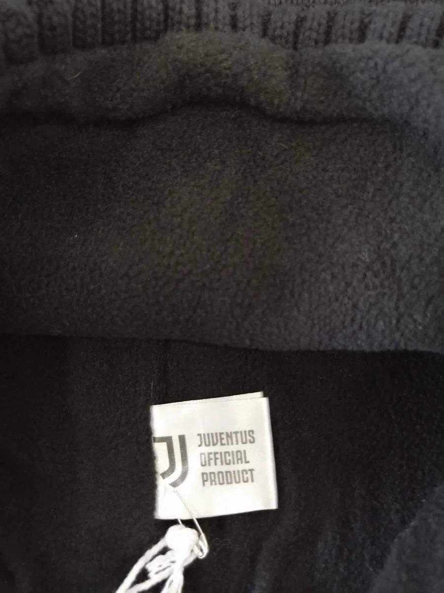 JUVENTUS Scaldacollo Junior Ufficiale Nero Caldo Cotone e Pile con Logo, Invernale Bambino/Ragazzo - 131019JR