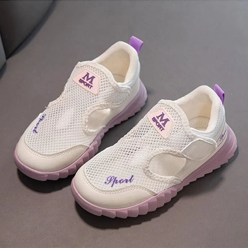 Bambini Primavera Estate Scarpe Mesh Traspiranti Ragazzi Ragazze Fondo Morbido Sandali Casual