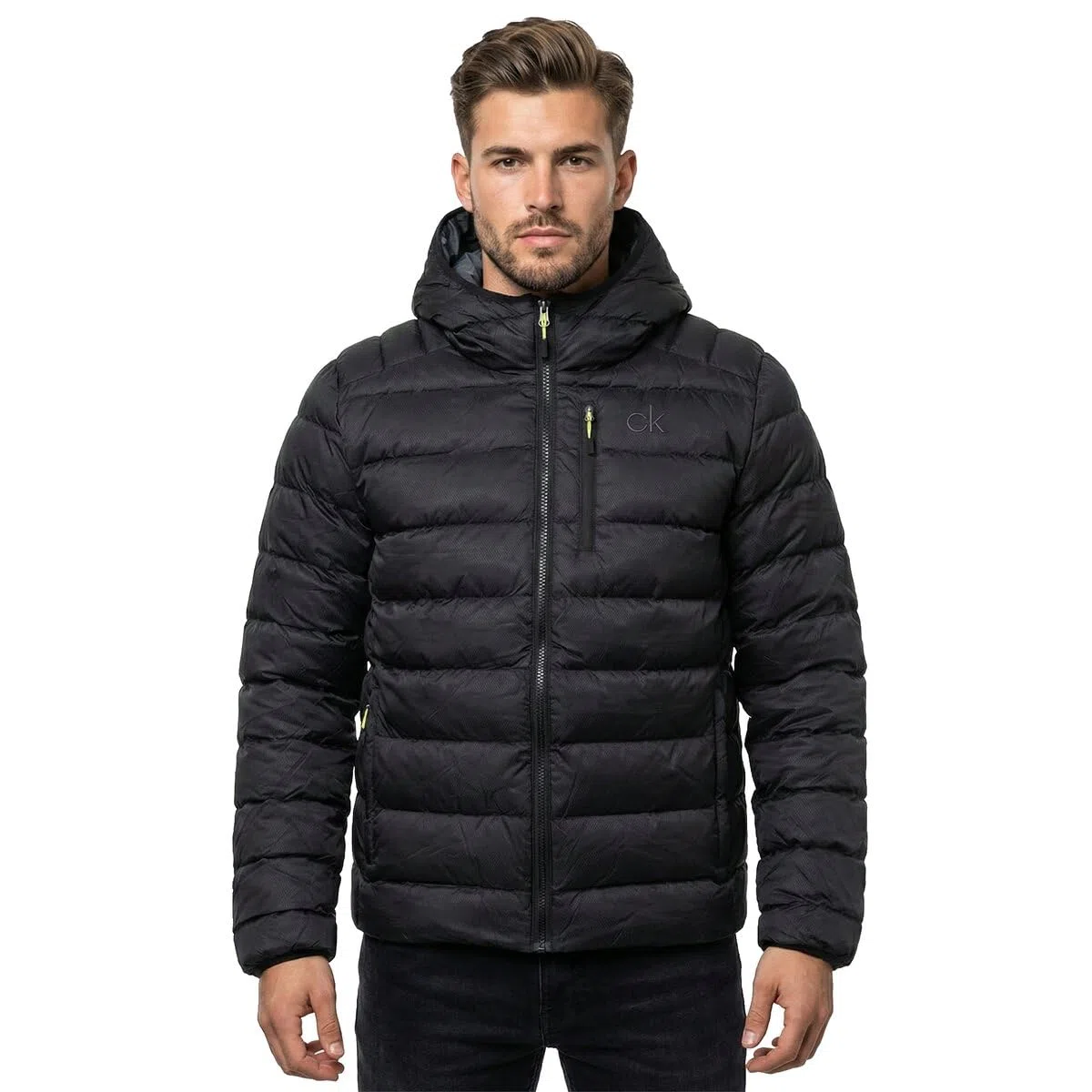 Calvin Klein Giacca imbottita in jacquard tessuto San Gabriel 2026 da uomo
