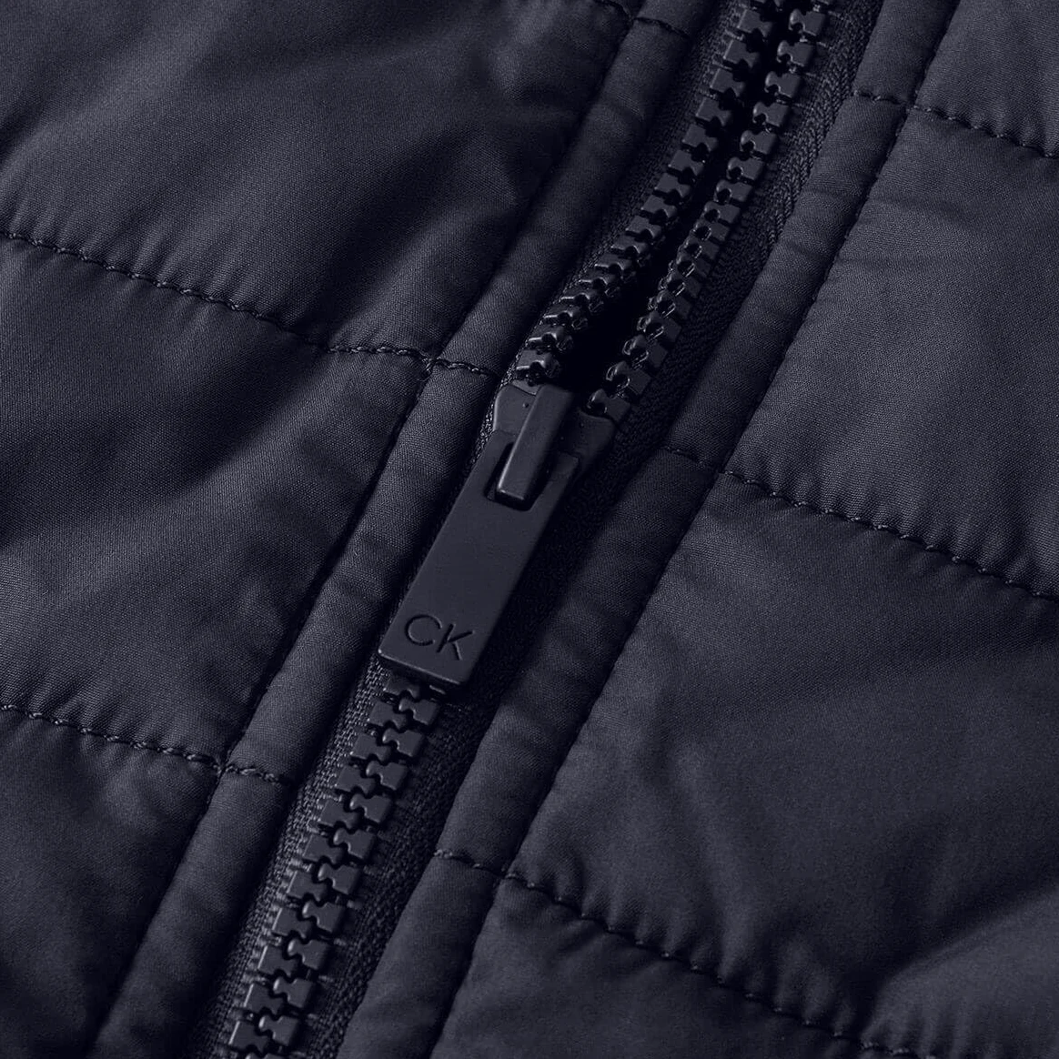 Calvin Klein 2026 Giacca da uomo con collo a imbuto in pile trapuntato ibrido