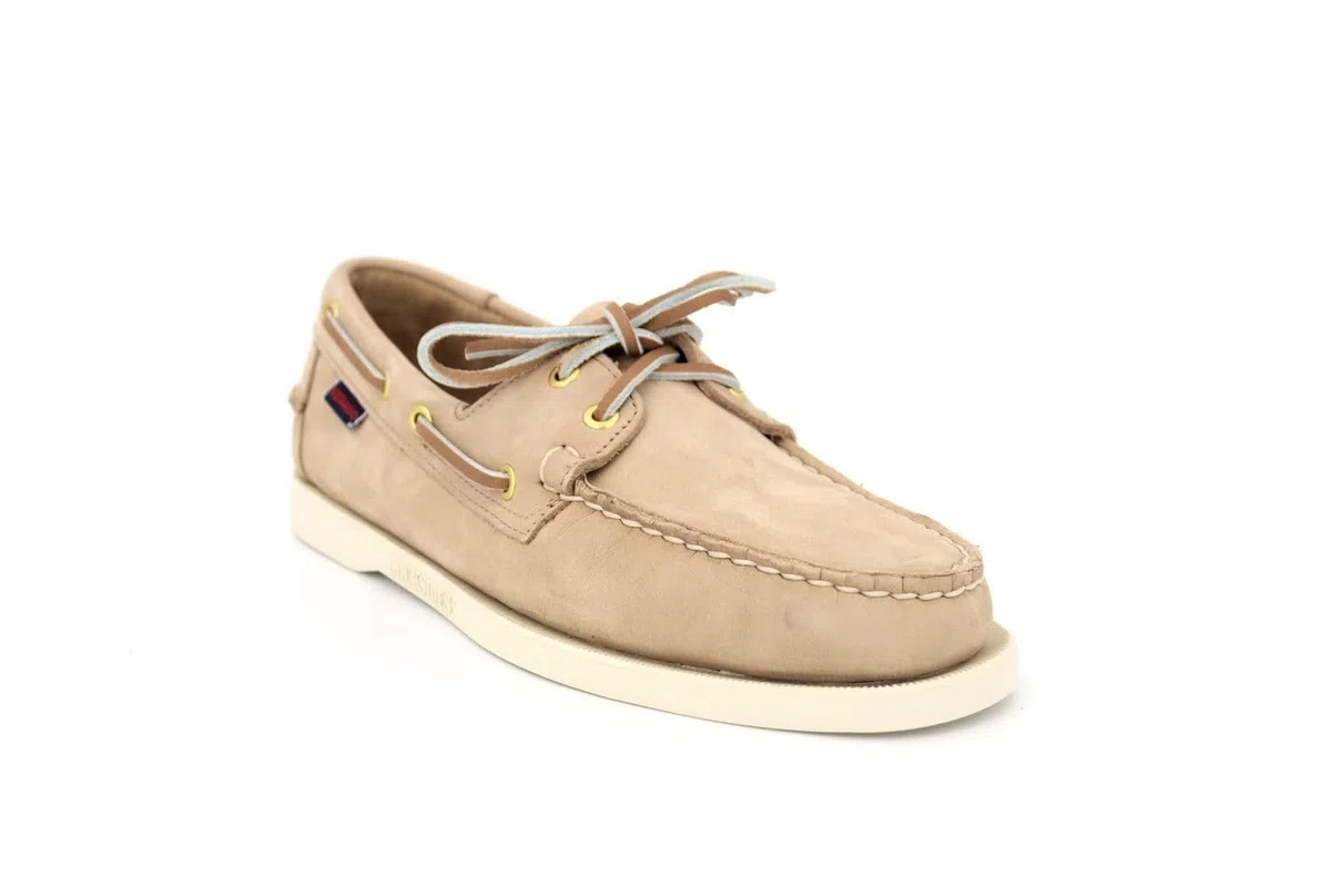 Docksides Portland Mocassino da Barca Uomo Beige Camel Nubuck