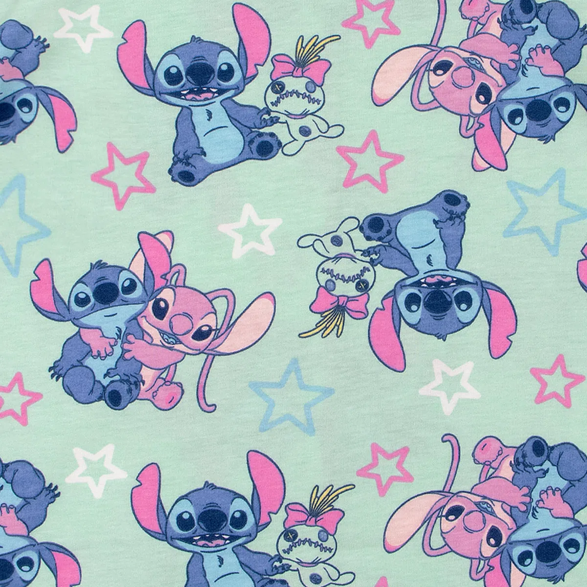 Disney Lilo & Stitch Pigiama Bambina, Pigiama Ragazza Estivo con Angel e Stitch