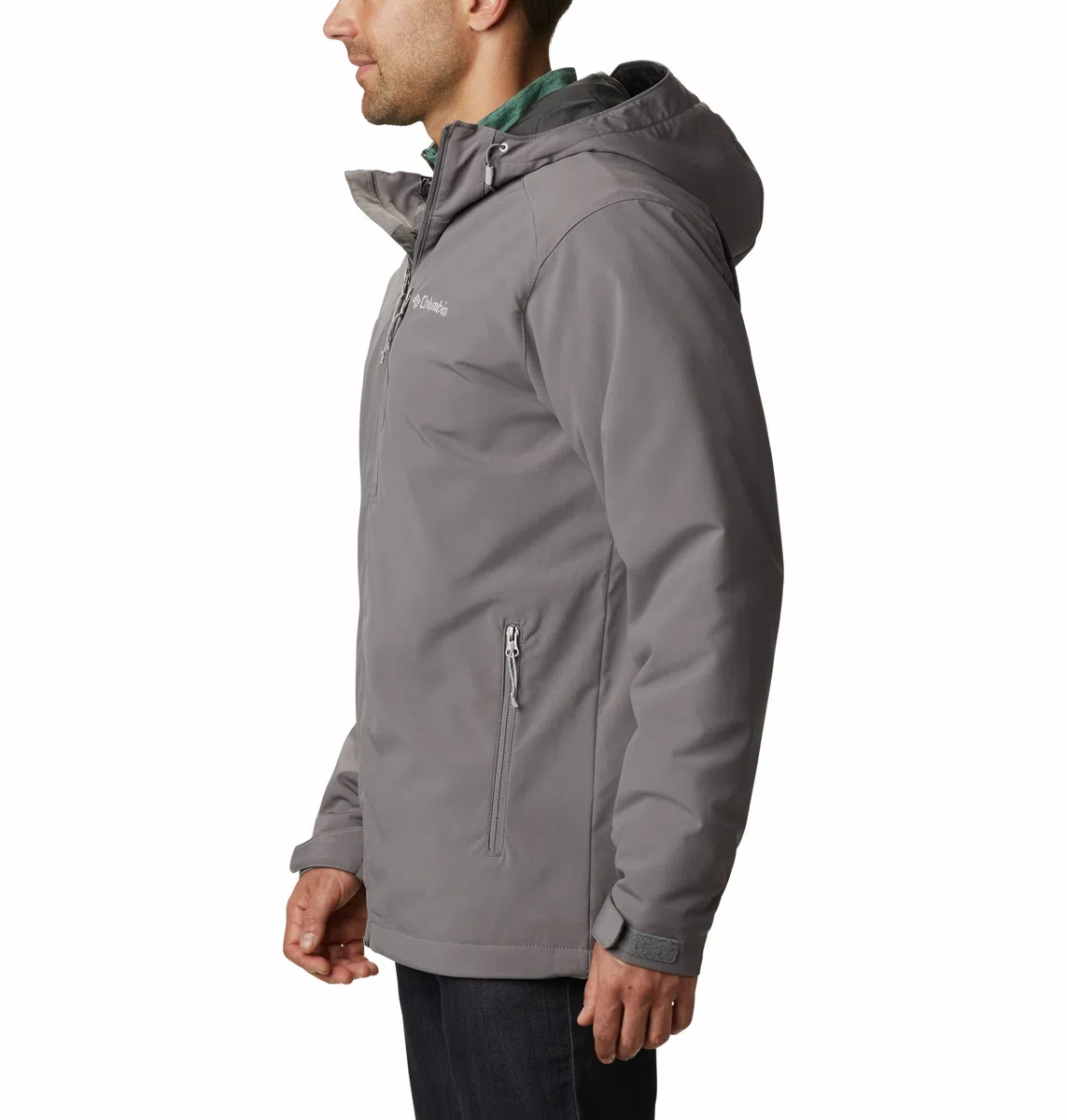 Columbia Men's Gate Racer Softshell, Softshell Jacket, Black, Size L