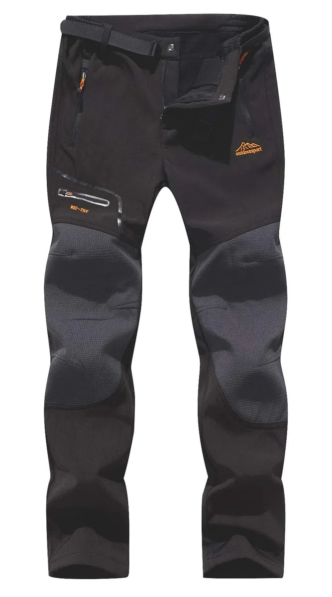 BenBoy Pantaloni Trekking Uomo Invernali Impermeabile Pantaloni da Sci Neve Arrampicata Escursionismo Caldo Pantaloni Softshell Outdoor
