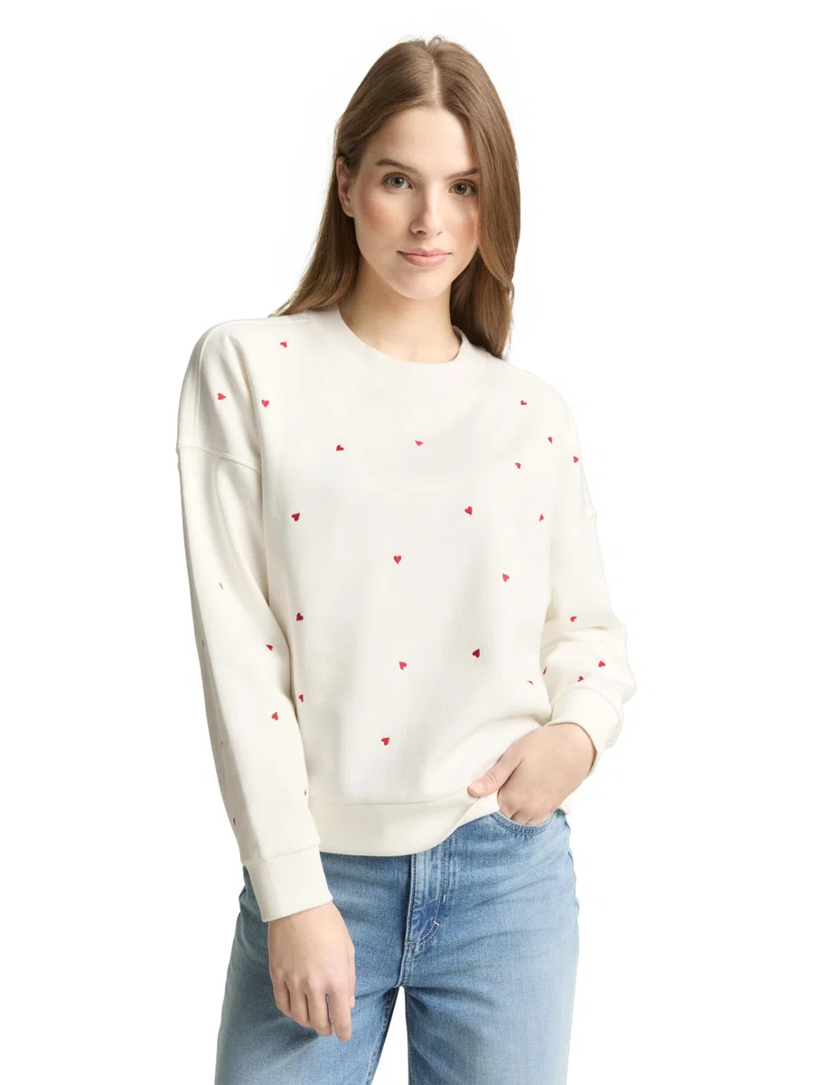 TOM TAILOR Denim Damen - Sweatshirts & Kapuzenpullover Maglia di Tuta Donna