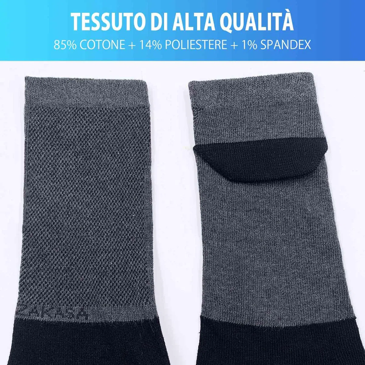 PUTUO Calzini con Dita da Sportivi per Uomo: Calze Sportive Corti Con Dita Separate Uomo Cotone Calze Running Sport Calzini Caviglia Atletici Traspirante 5 Paia