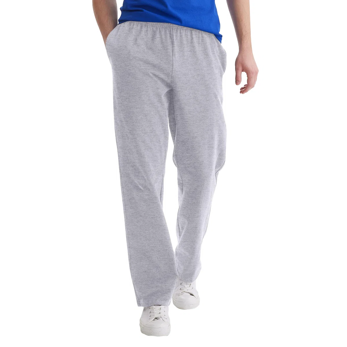 Hanes - Essentials Men’s Sweatpants, Men’s Cotton Jersey Pants with Pockets, 33”, Pantaloni in Jersey Uomo