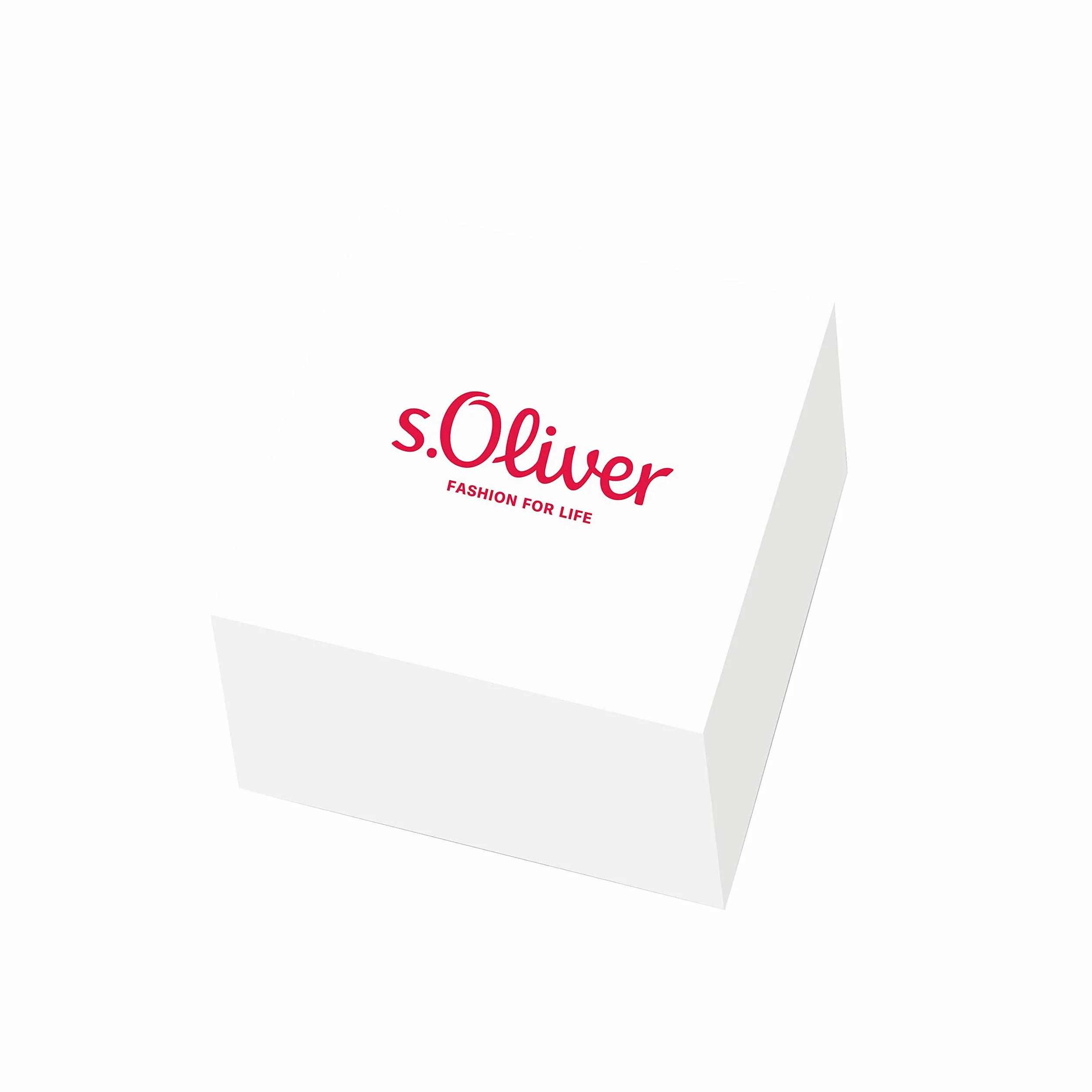 s.Oliver Orecchini a bottone in acciaio inossidabile/argento sterling 925 da donna, orecchini, forniti in confezione regalo per gioielli