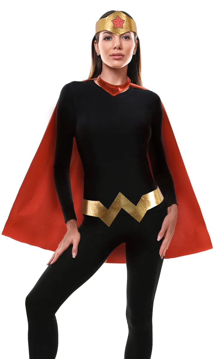Wonder Woman Mantello Travestimento Donna Originale DC Comics (Taglia Unica)