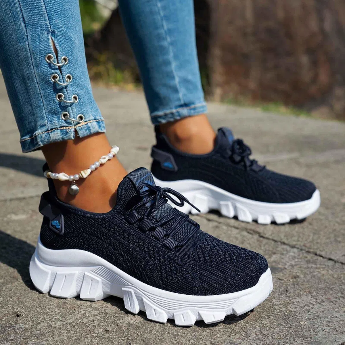 Scarpe Antinfortunistiche da Donna Senza Lacci, Leggere, Sportive, con Punta in Acciaio, Comode, Cuscino d'Aria, Traspiranti, Lavoro, Corsa, Running Shoes