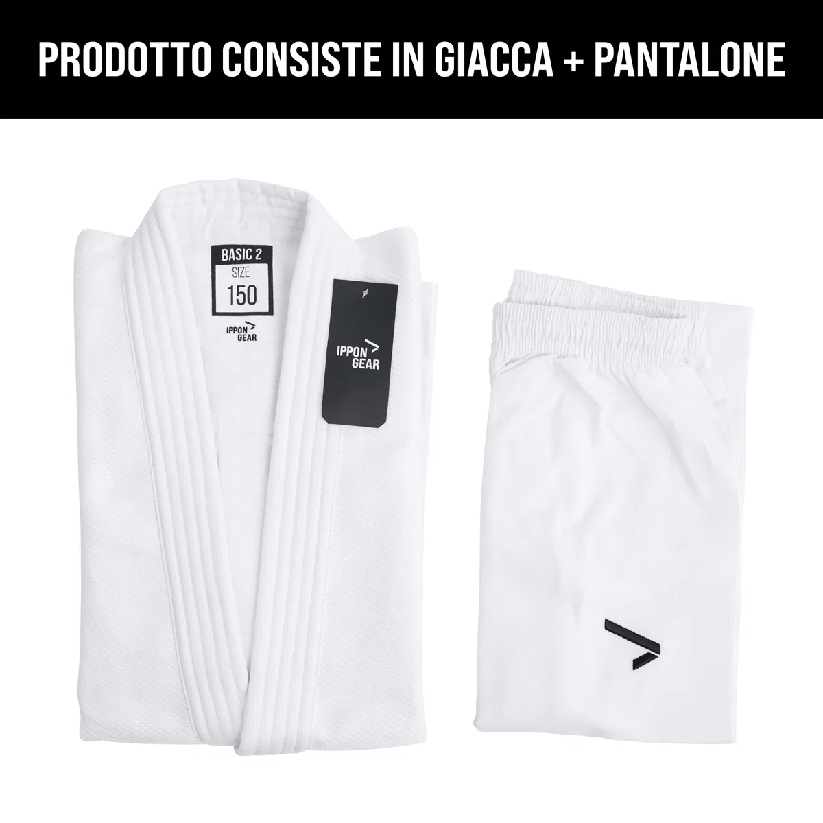 IPPONGEAR Basic 2 Tuta da judo Unisex - Adulto (Pacco da 1)