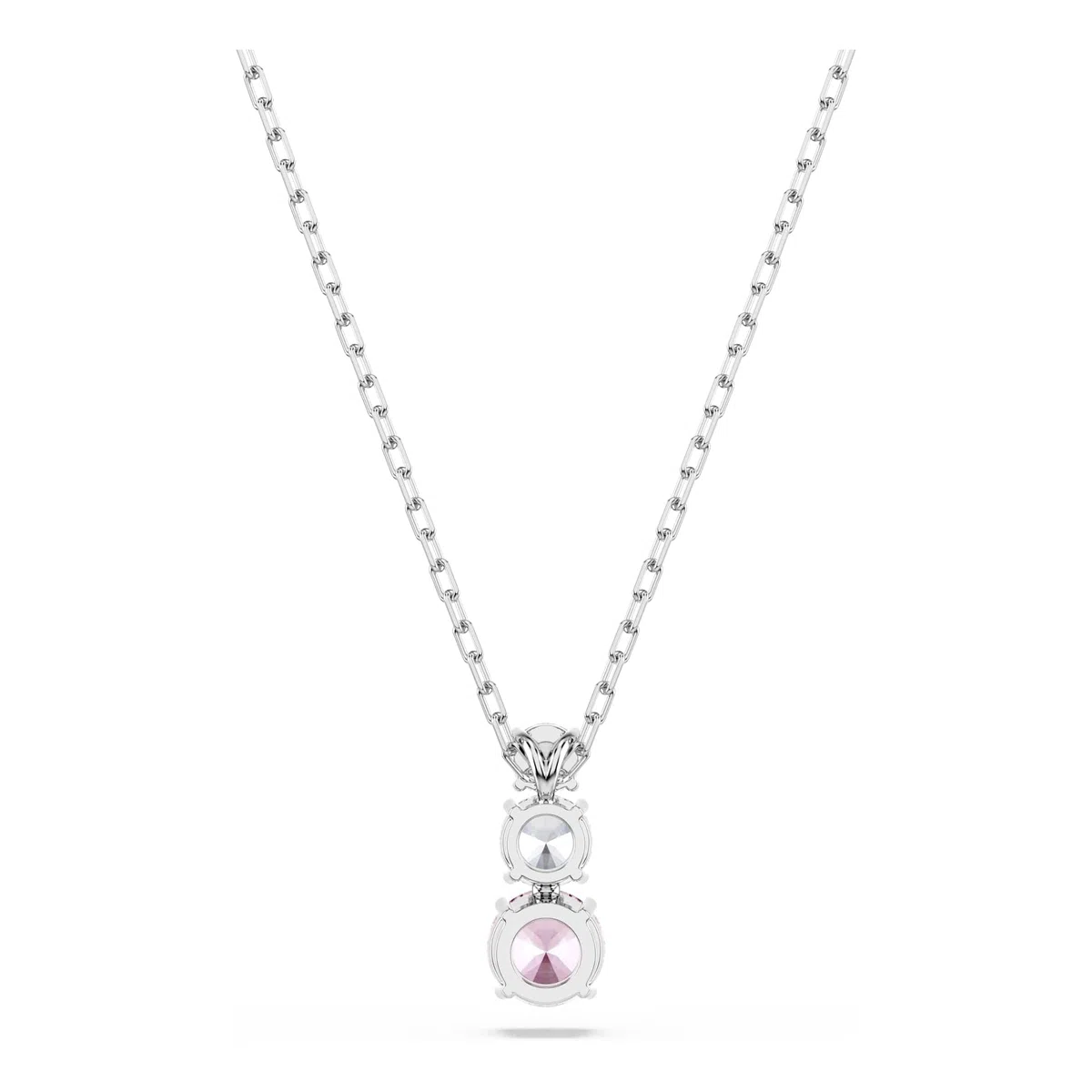 Swarovski Stilla Attract Collezione, Taglio rotondo, Rosa, Placcato rodio