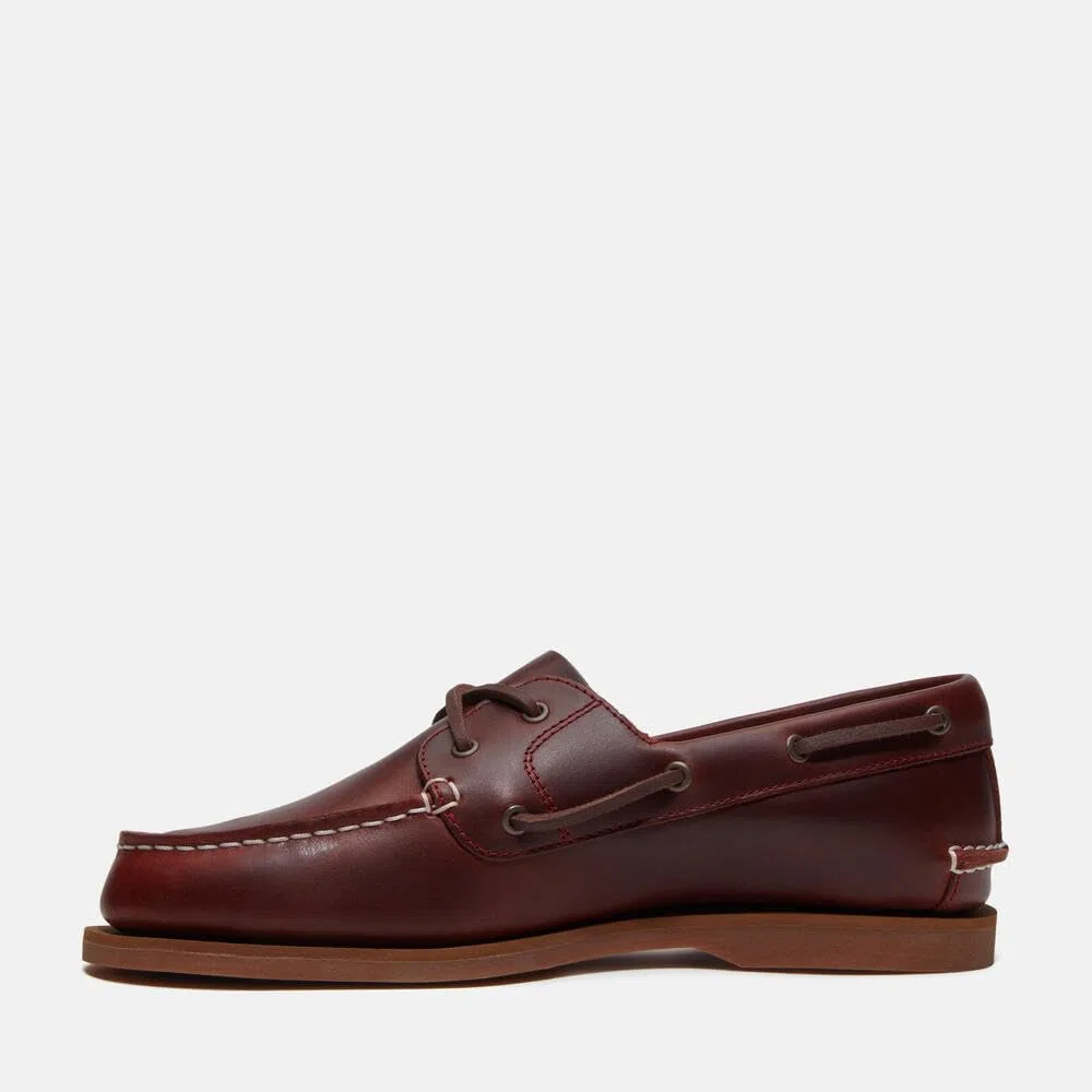 Timberland 0A2Q9X Classic Boat Burgundy Full Grain Scarpe per Donna in Pelle