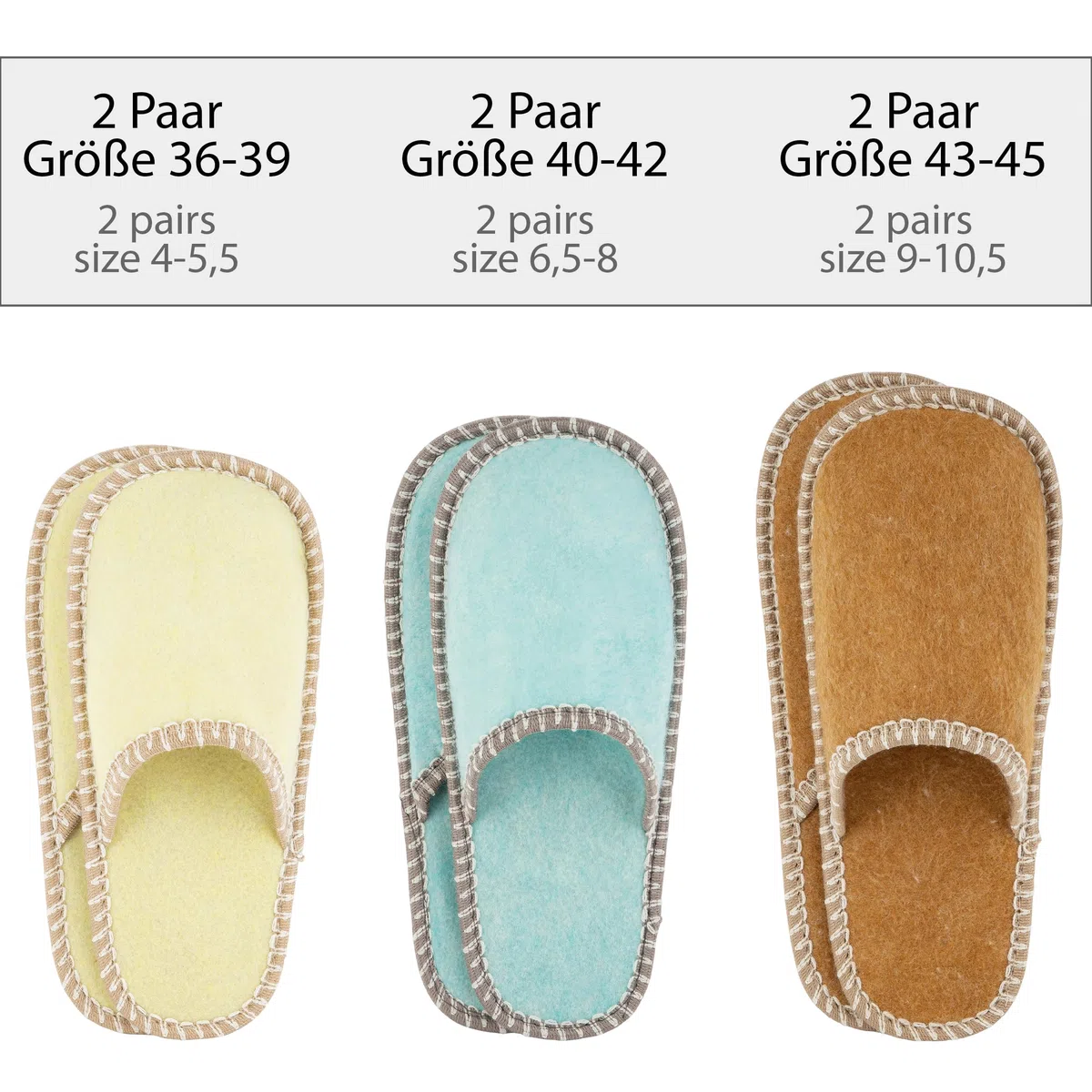 ONVAYA® Pantofole per ospiti in ABS