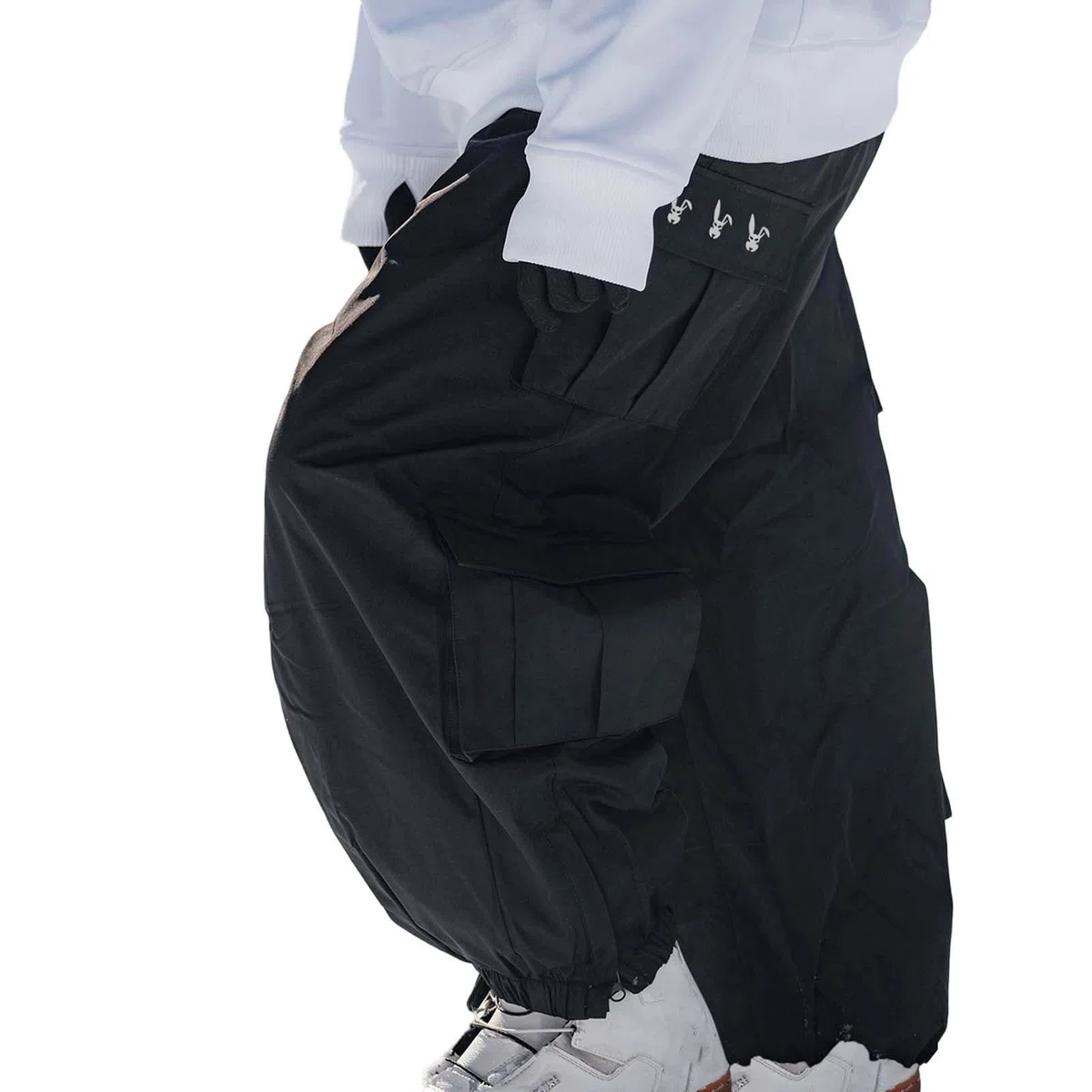 Generisch Pantaloni da sci unisex, impermeabili, in softshell, invernali, con calda imbottitura, per snowboard, per esterni, oversize, da trekking